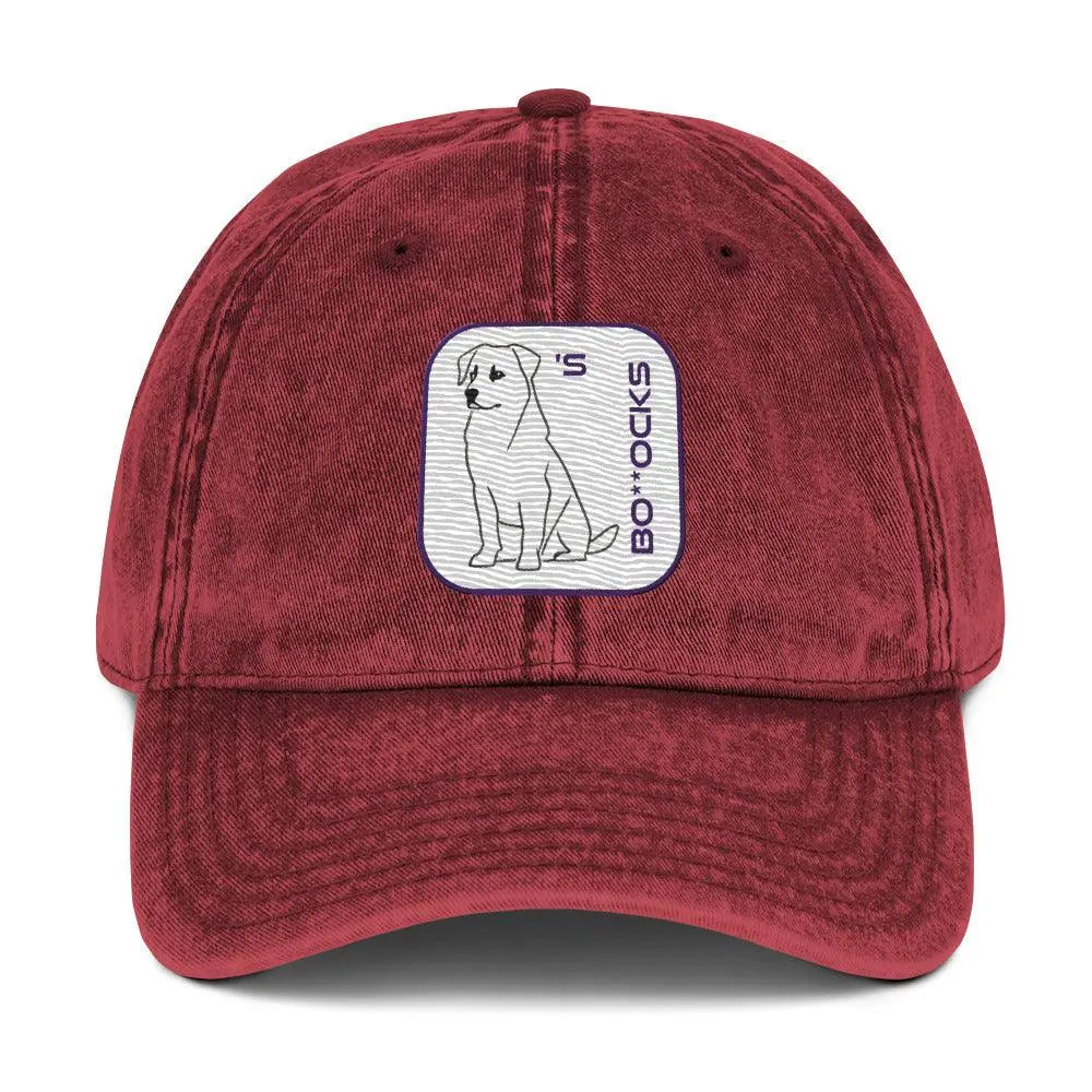 'Dog's Bo**ocks' Vintage Cotton Twill Cap - POMA Graphics