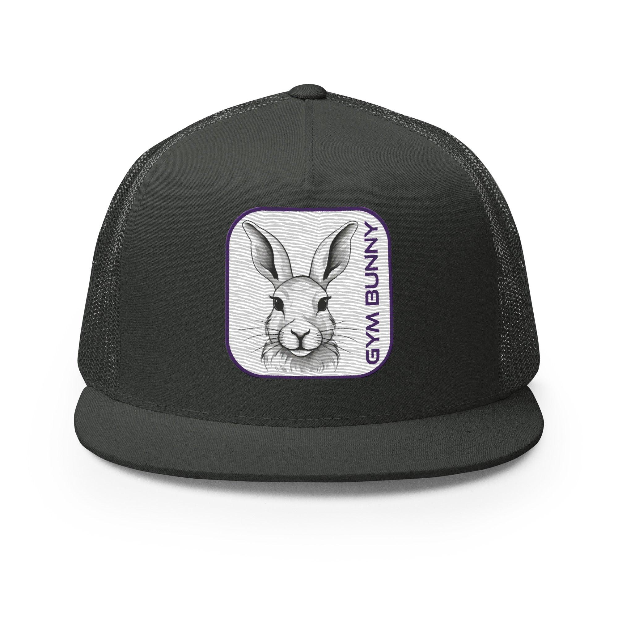 'Gym Bunny' five-panel Trucker Cap - POMA Graphics