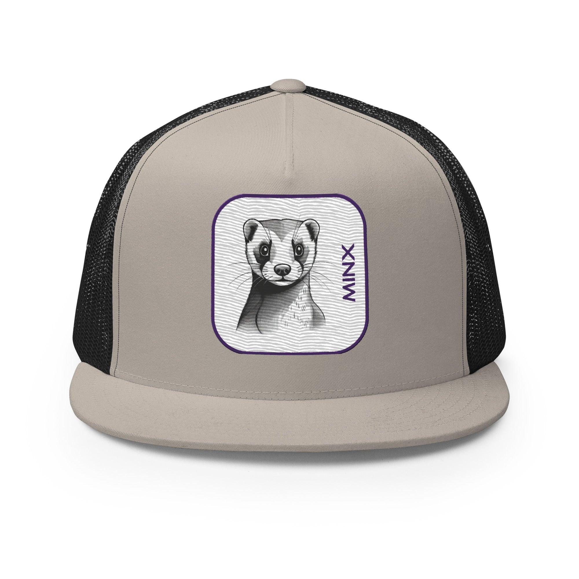 'Minx' five-panel Trucker Cap - POMA Graphics