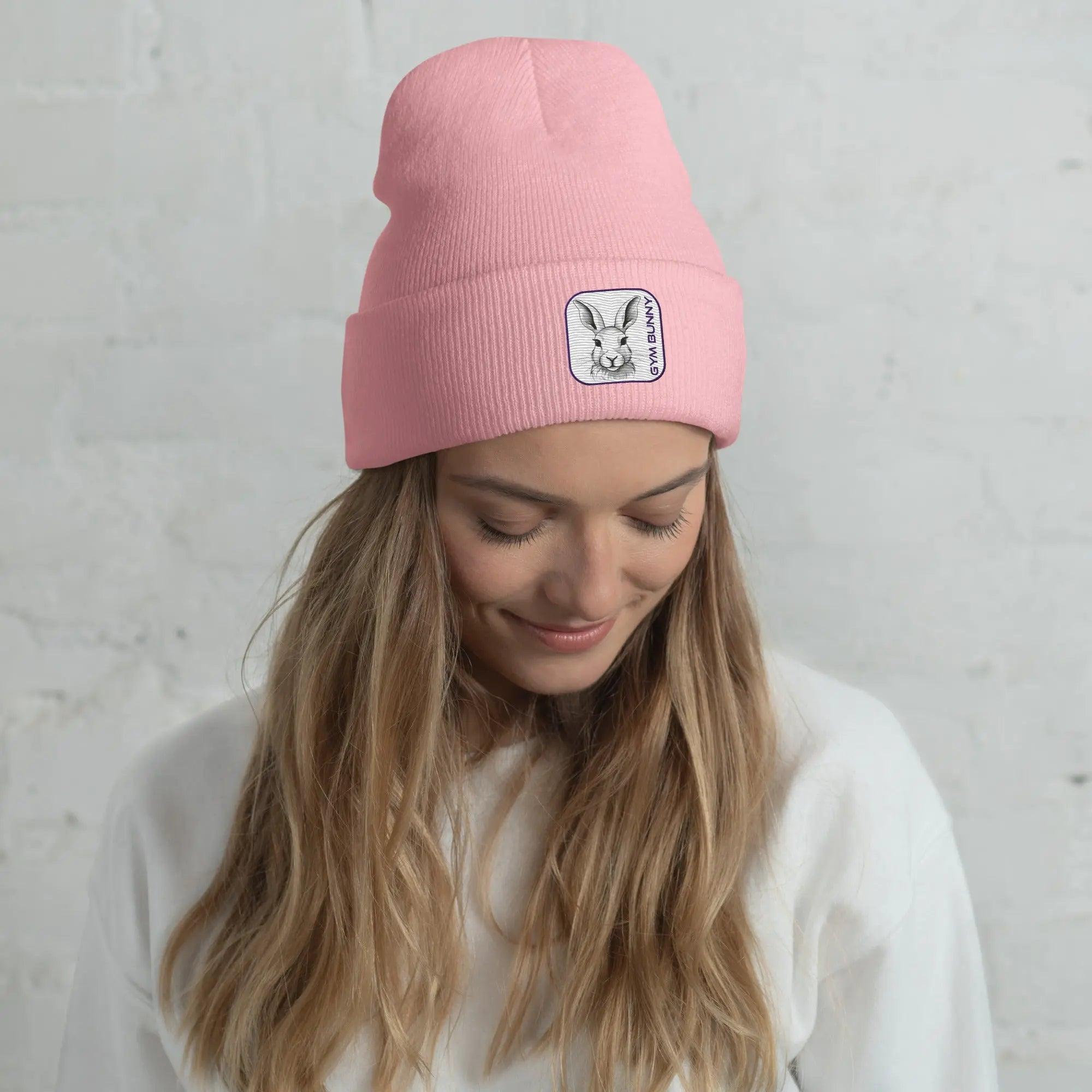 'Gym Bunny' Cuffed Beanie - POMA Graphics