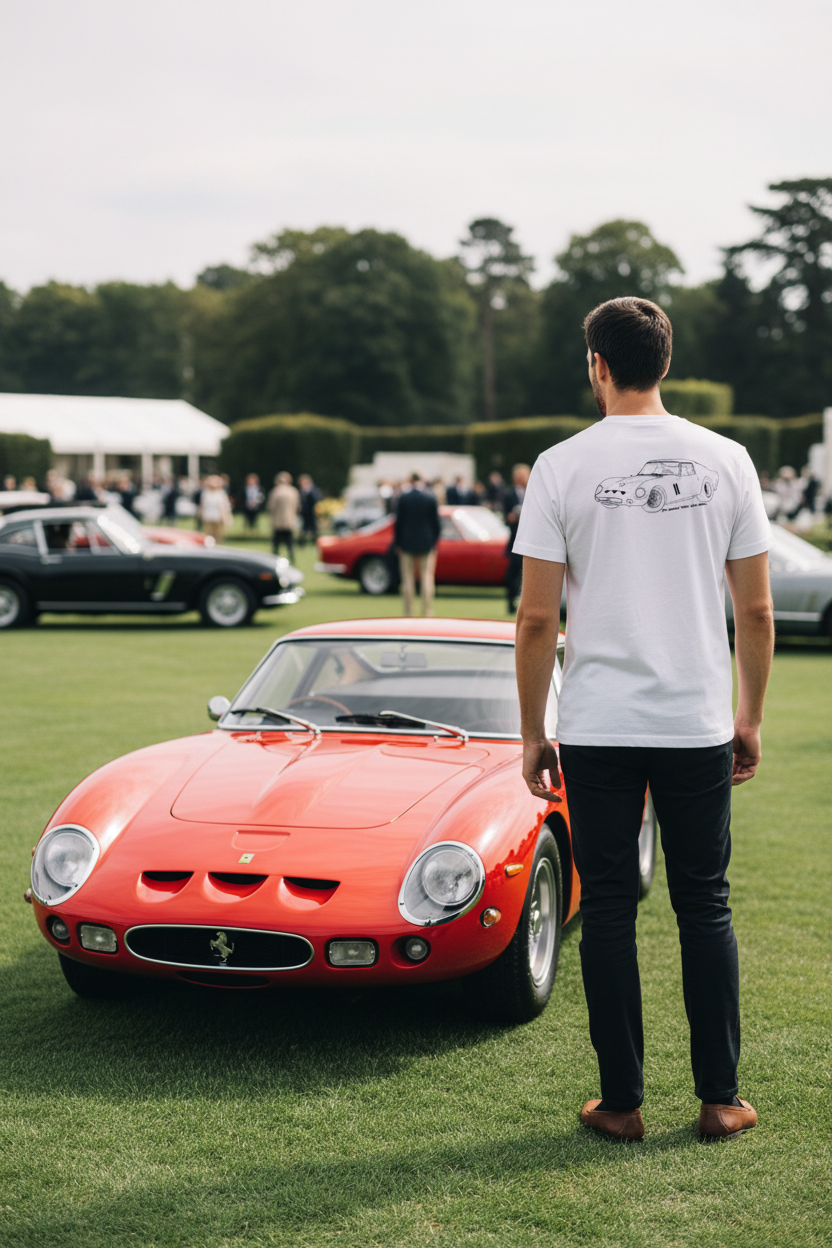 Ferrari 250 GTO Sketch T-Shirt Lifestyle