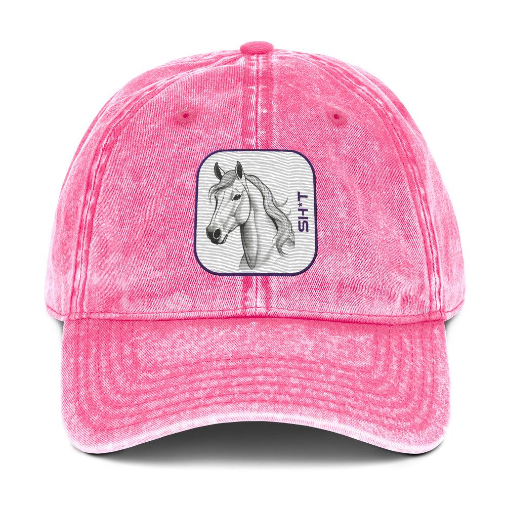 'Horse Sh*t' Vintage Cotton Twill Cap - POMA Graphics