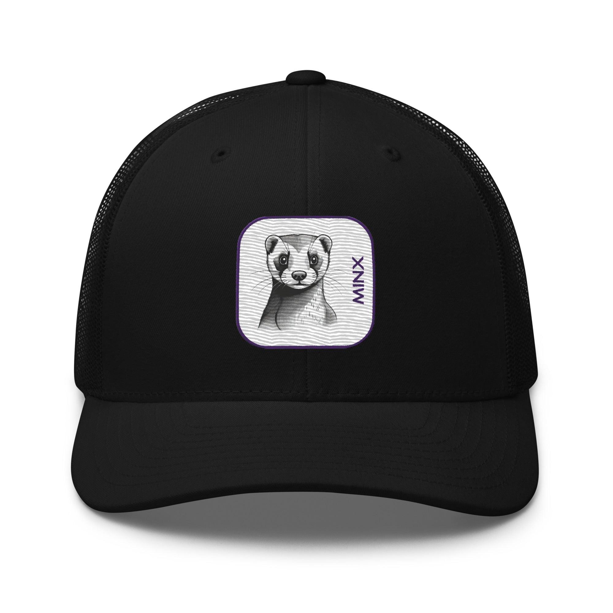 'Minx' Retro Trucker Cap - POMA Graphics