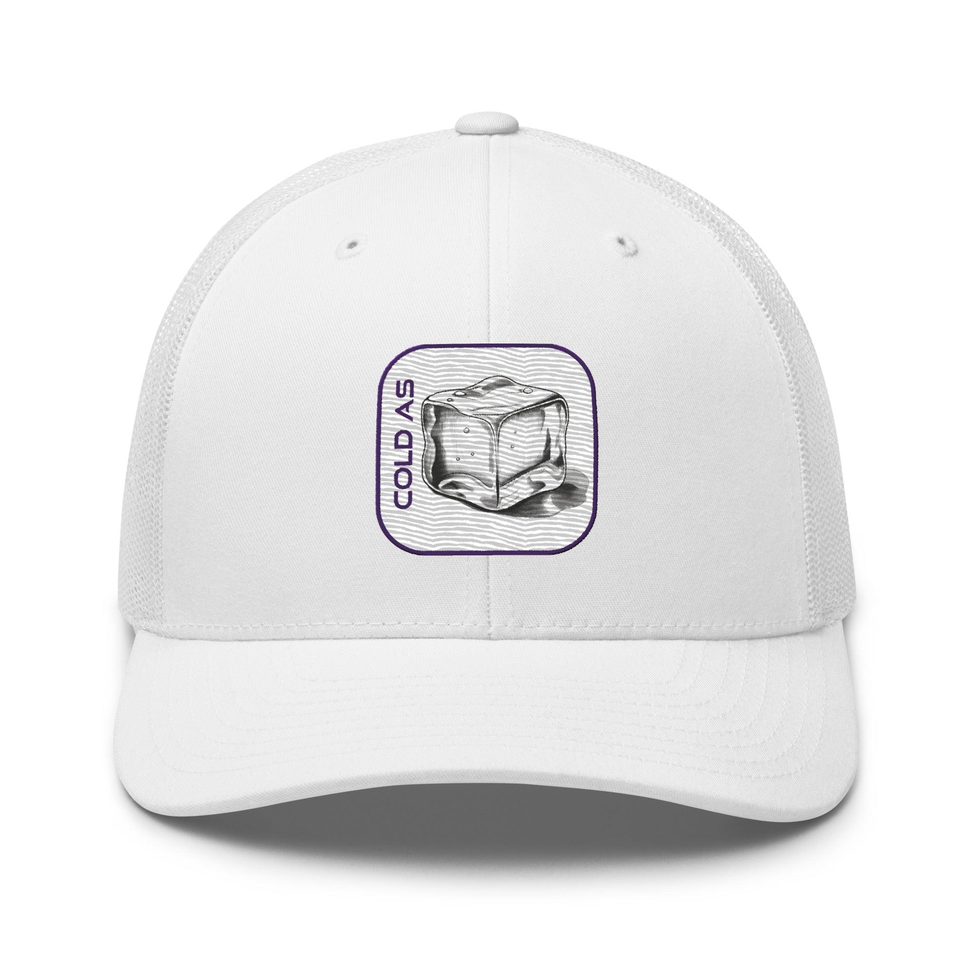 'Cold As Ice' Retro Trucker Cap - POMA Graphics
