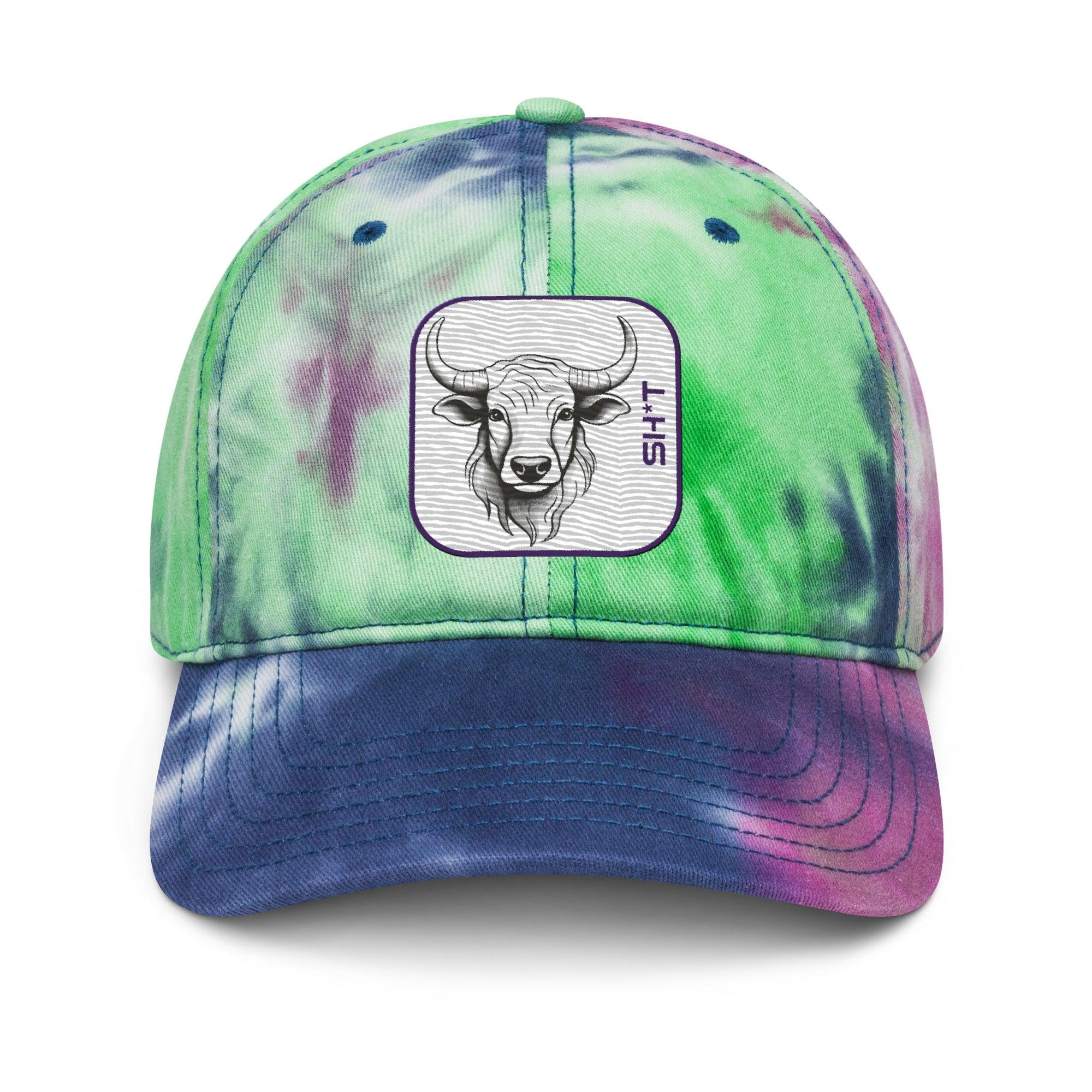 'Bull Sh*t' Tie dye hat - POMA Graphics