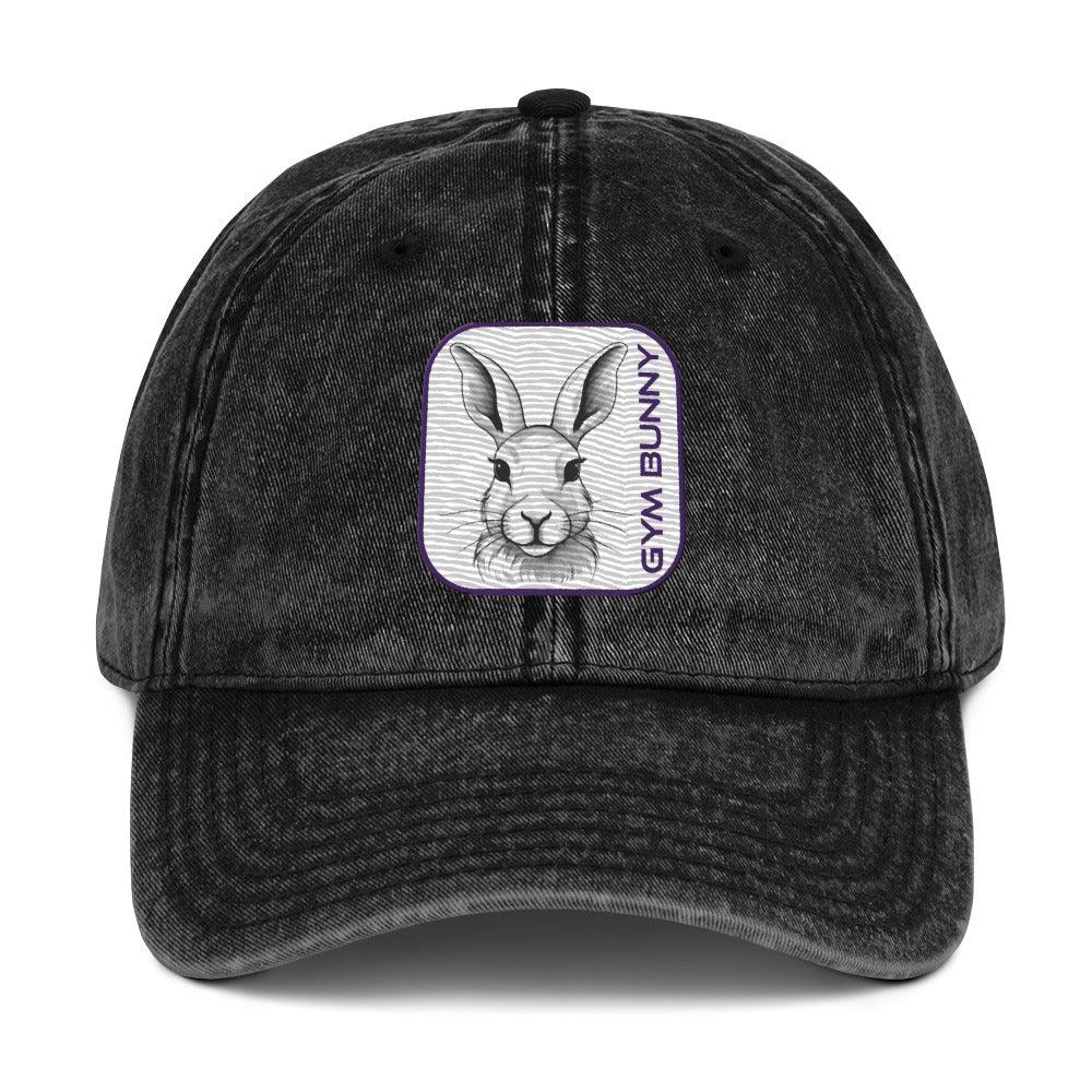 'Gym Bunny' Vintage Cotton Twill Cap - POMA Graphics