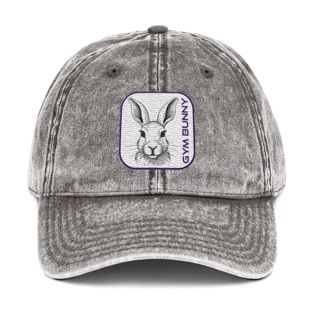 'Gym Bunny' Vintage Cotton Twill Cap - POMA Graphics