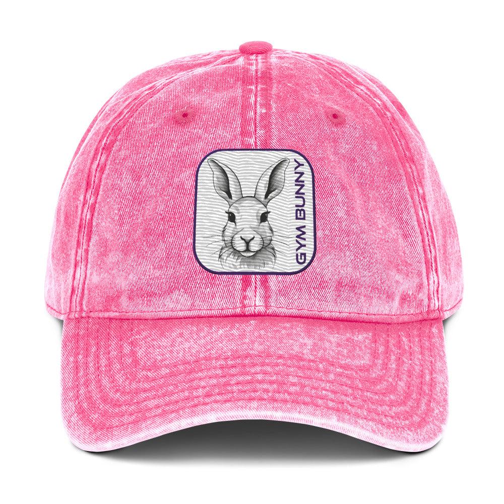 'Gym Bunny' Vintage Cotton Twill Cap - POMA Graphics