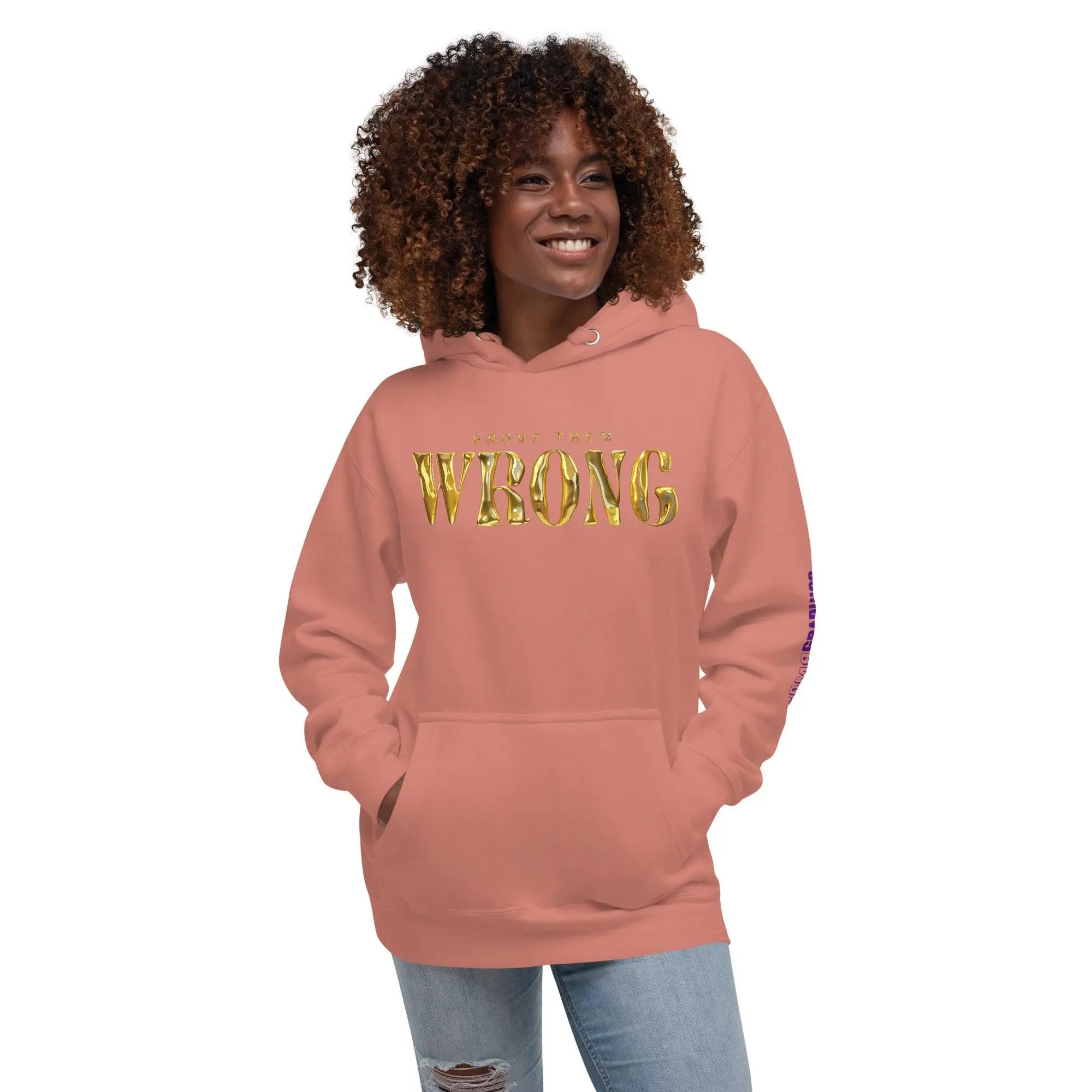 'Gold Edition Prove Them Wrong' Boyfriend Premium Hoodie - POMA Graphics