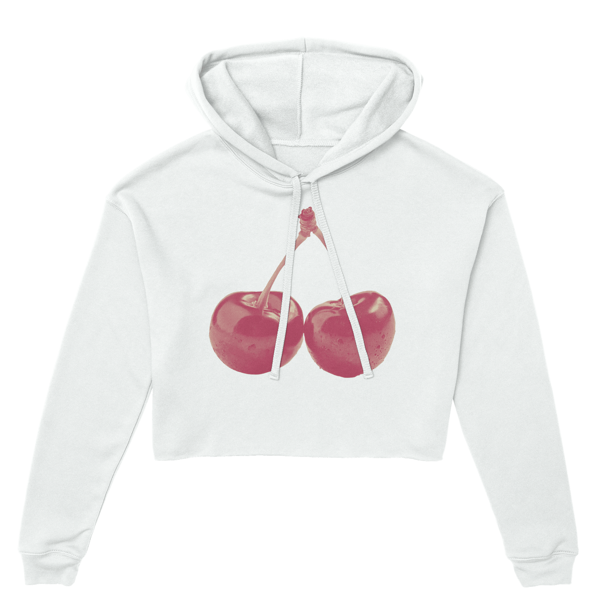'Cherry Red' Cropped Hoodie - POMA