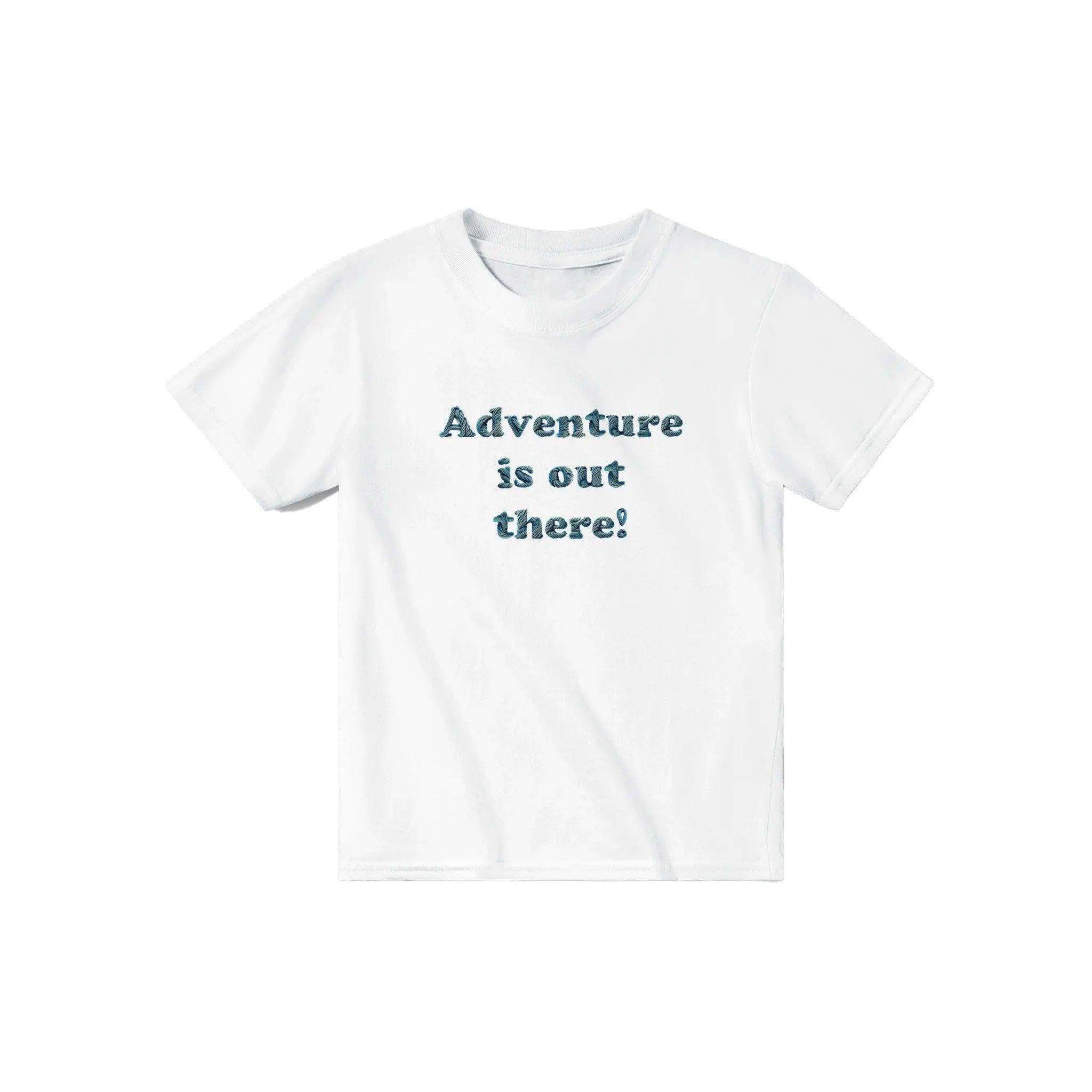 'Adventure is out there' Baby Tee - POMA