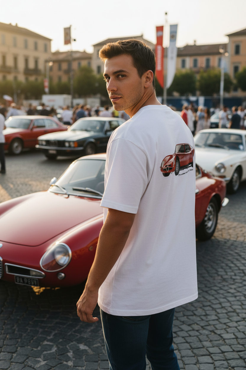 1964 Alfa Romeo Giulia Lifestyle Mockup