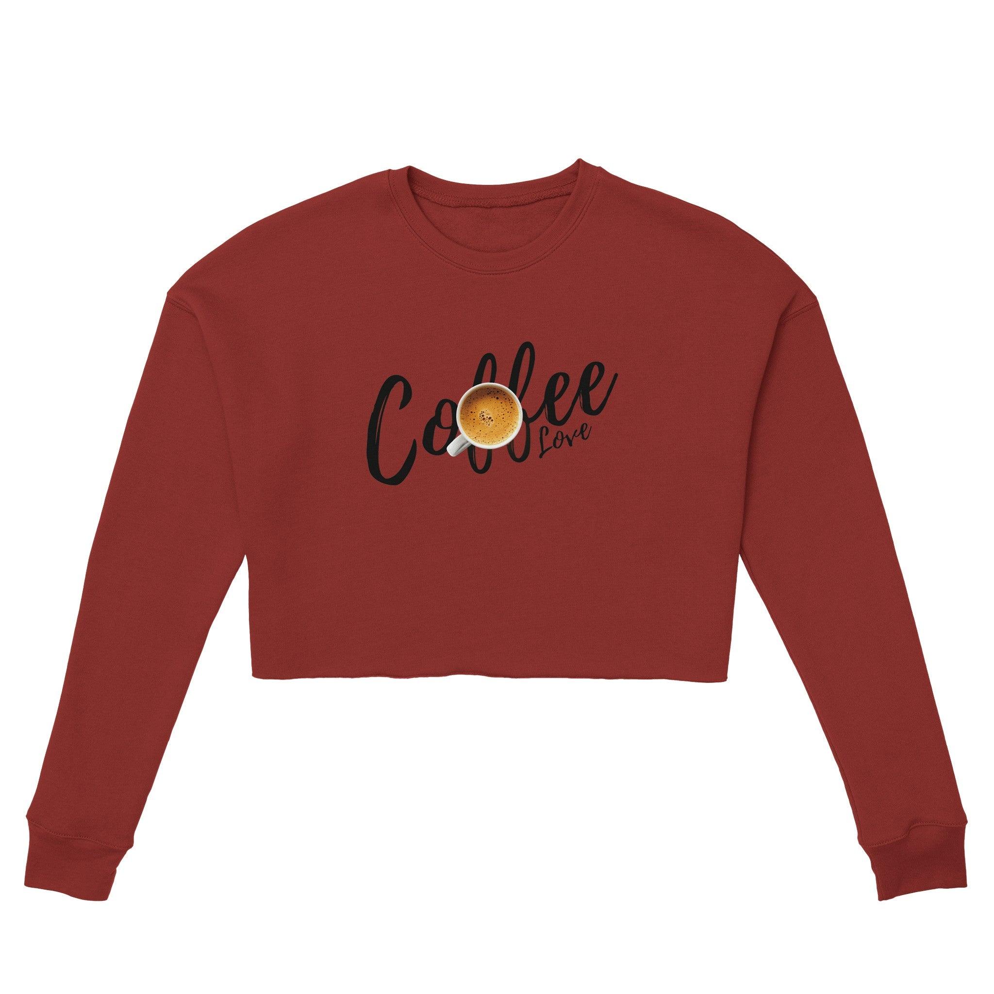 'Coffee Love' Cropped Sweatshirt - POMA