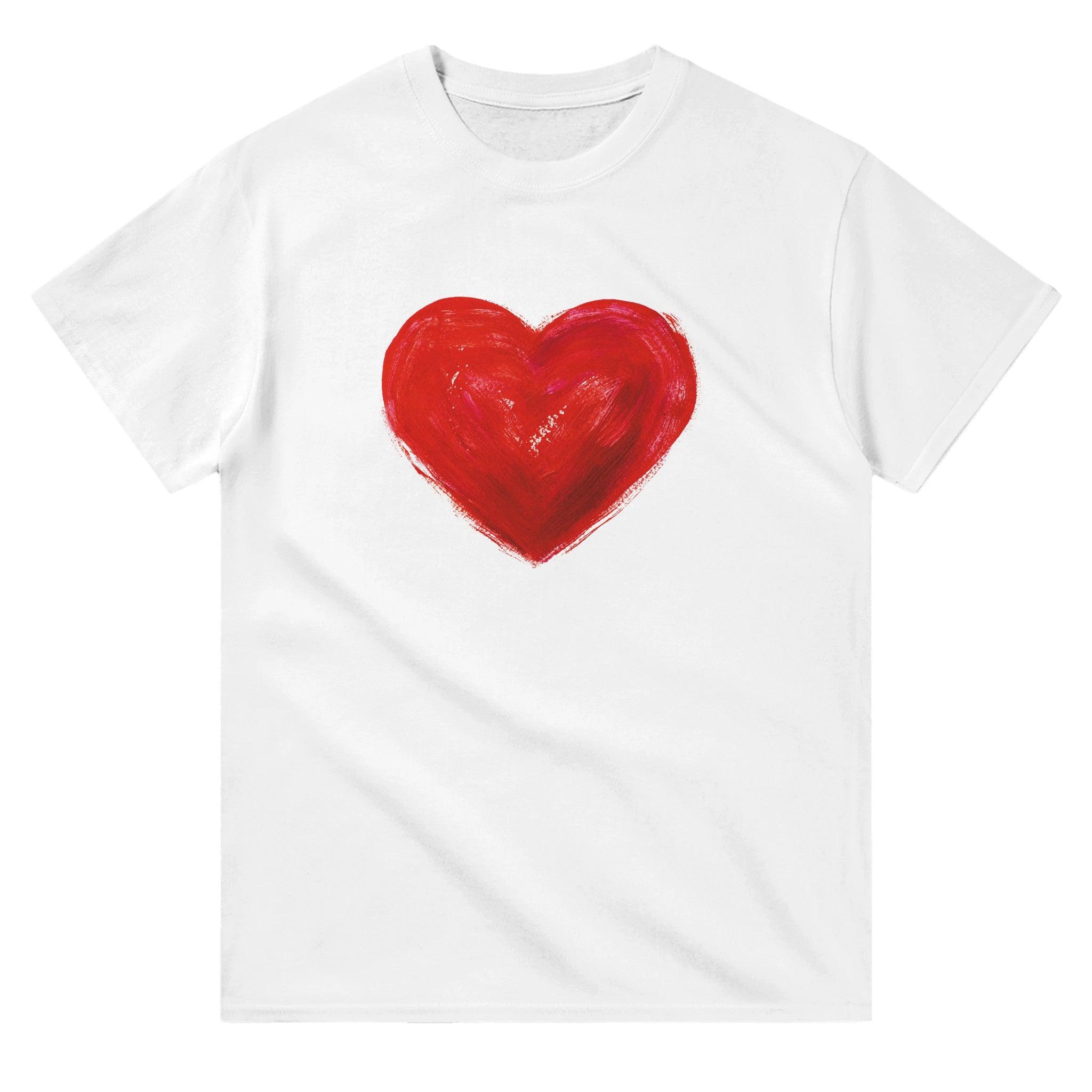 'Heart Bright Red' Boyfriend T-shirt - POMA