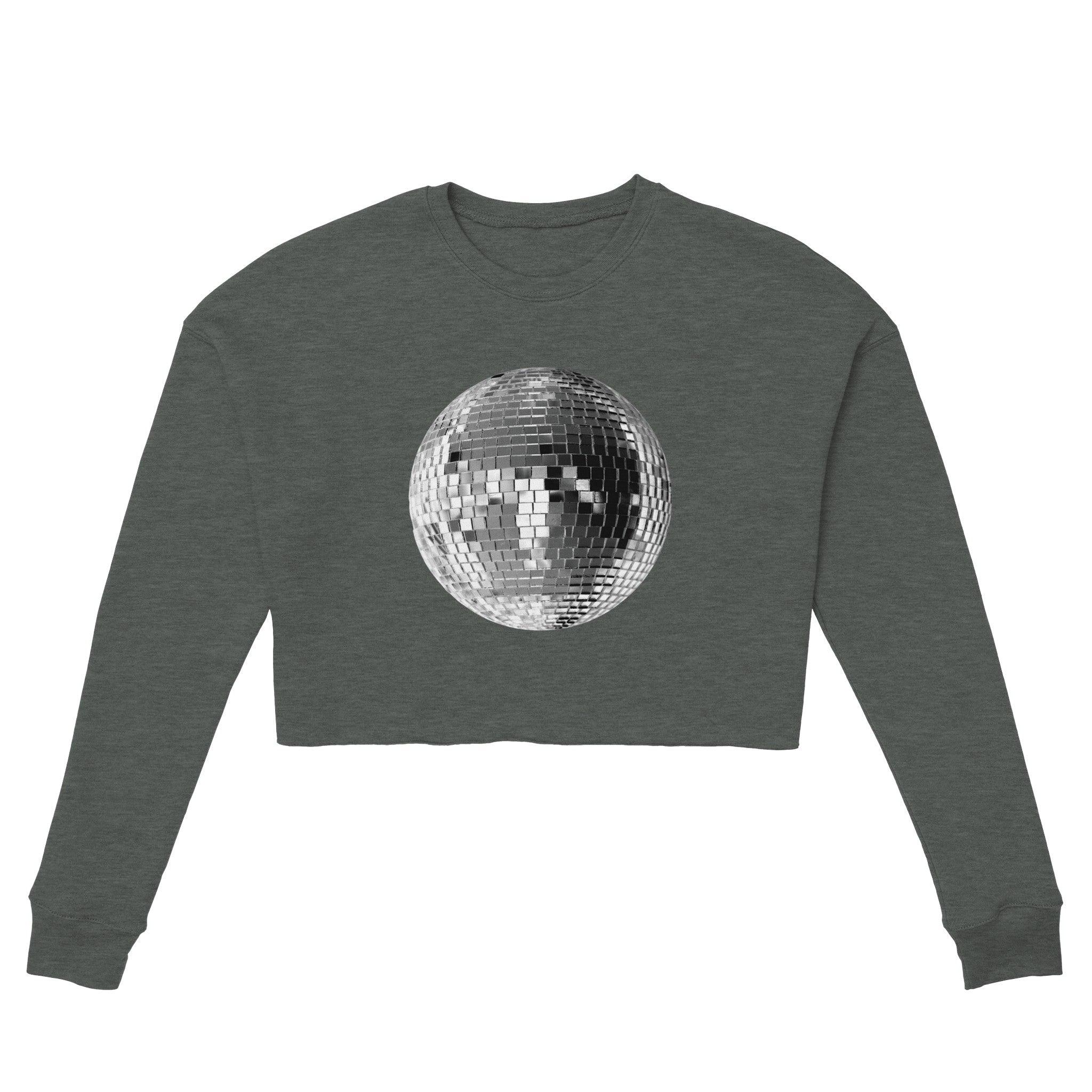 'Disco Ball' Cropped Sweatshirt - POMA