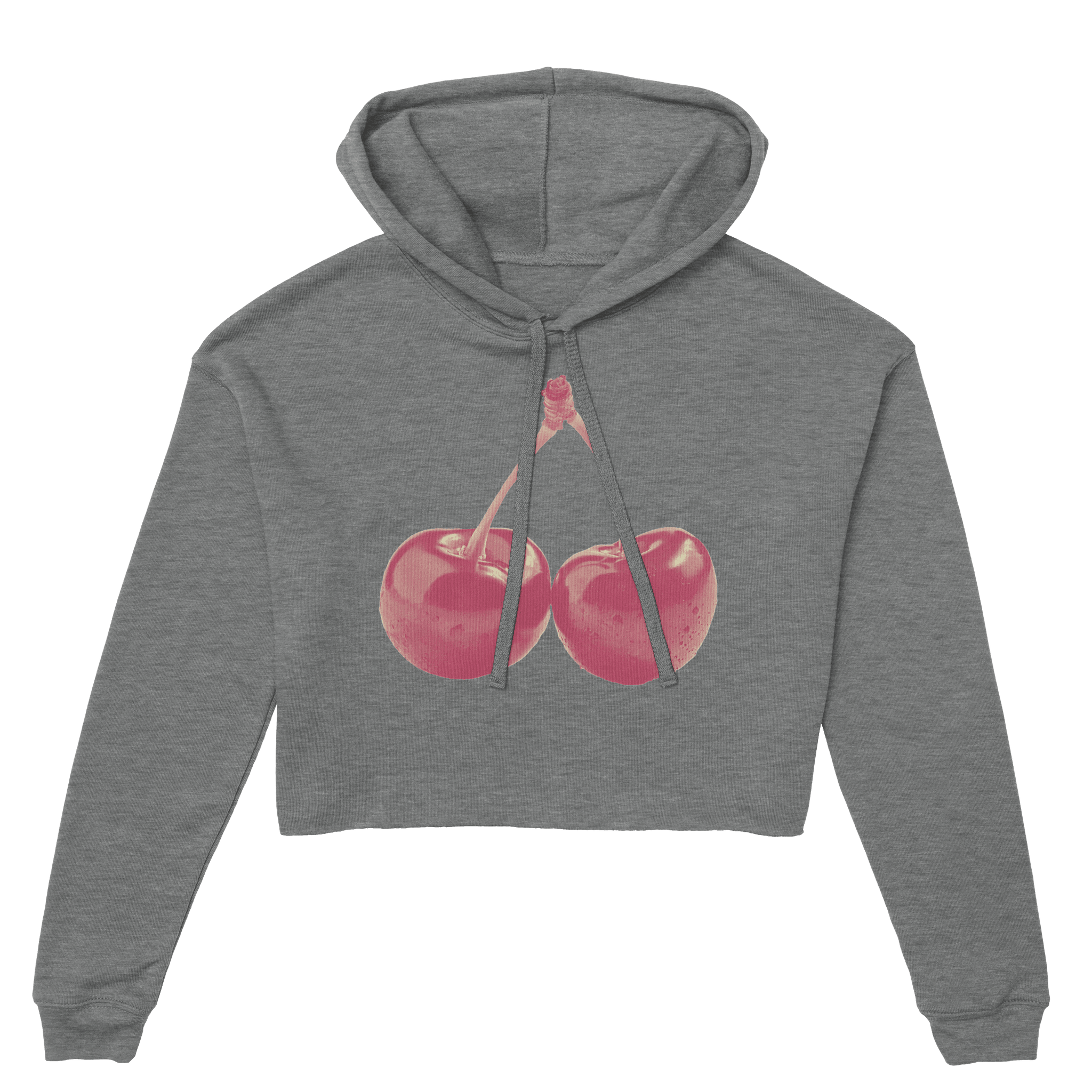 'Cherry Red' Cropped Hoodie - POMA