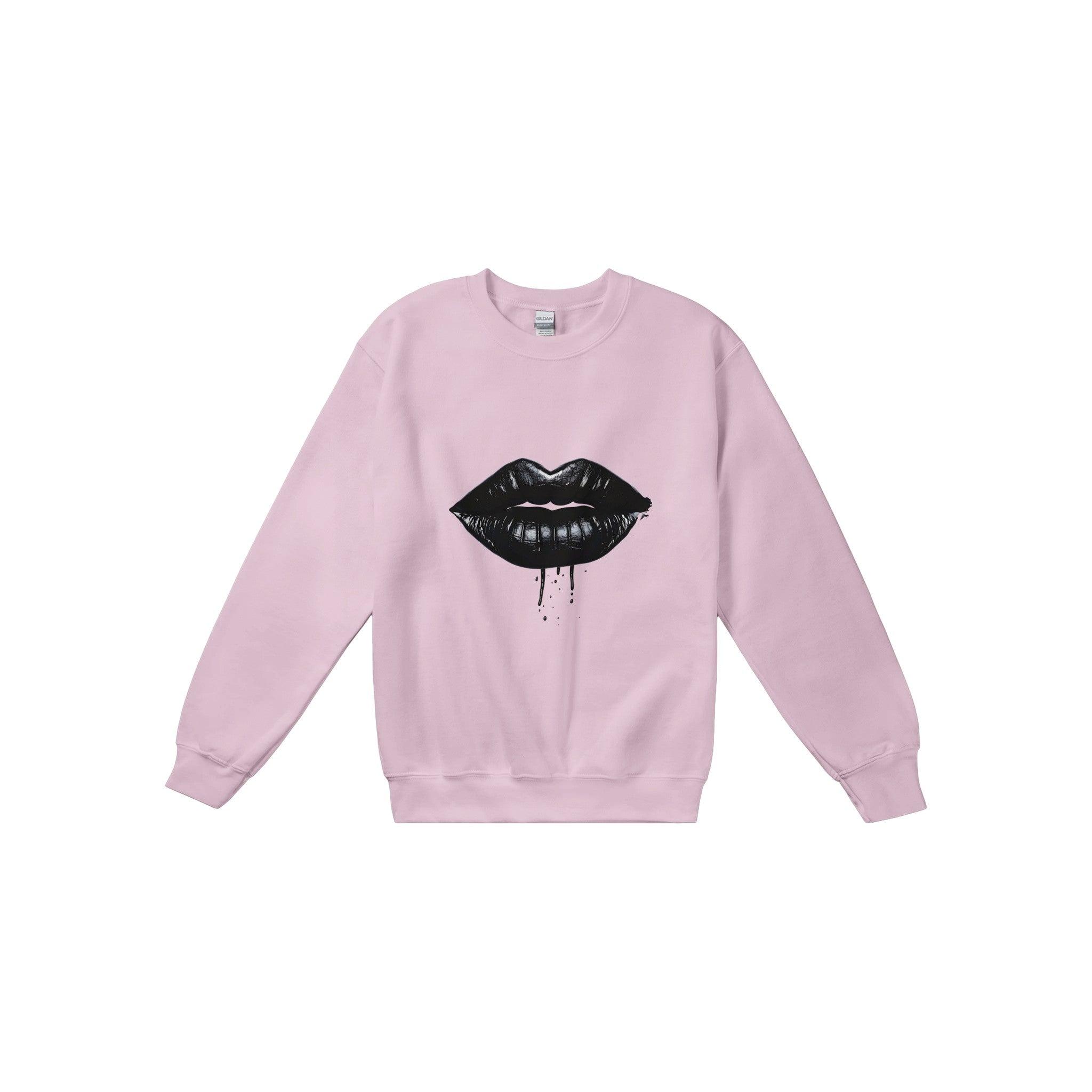 'Lipstick Coal' Boyfriend Sweatshirt - POMA