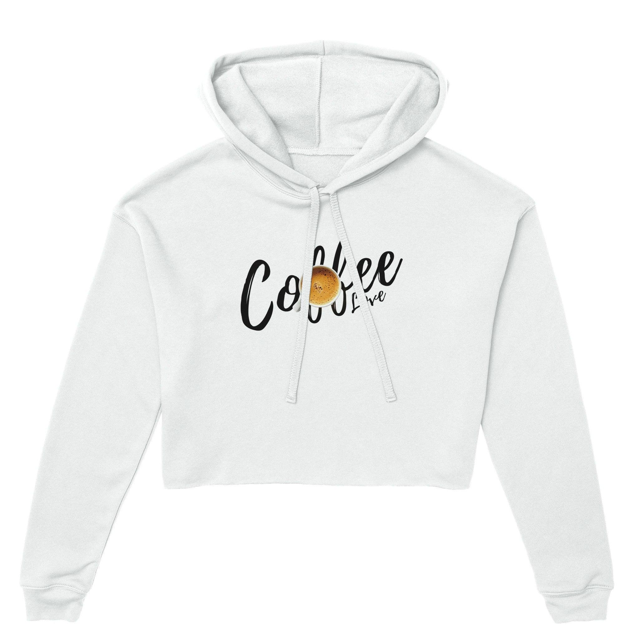 'Coffee Love' Cropped Hoodie - POMA