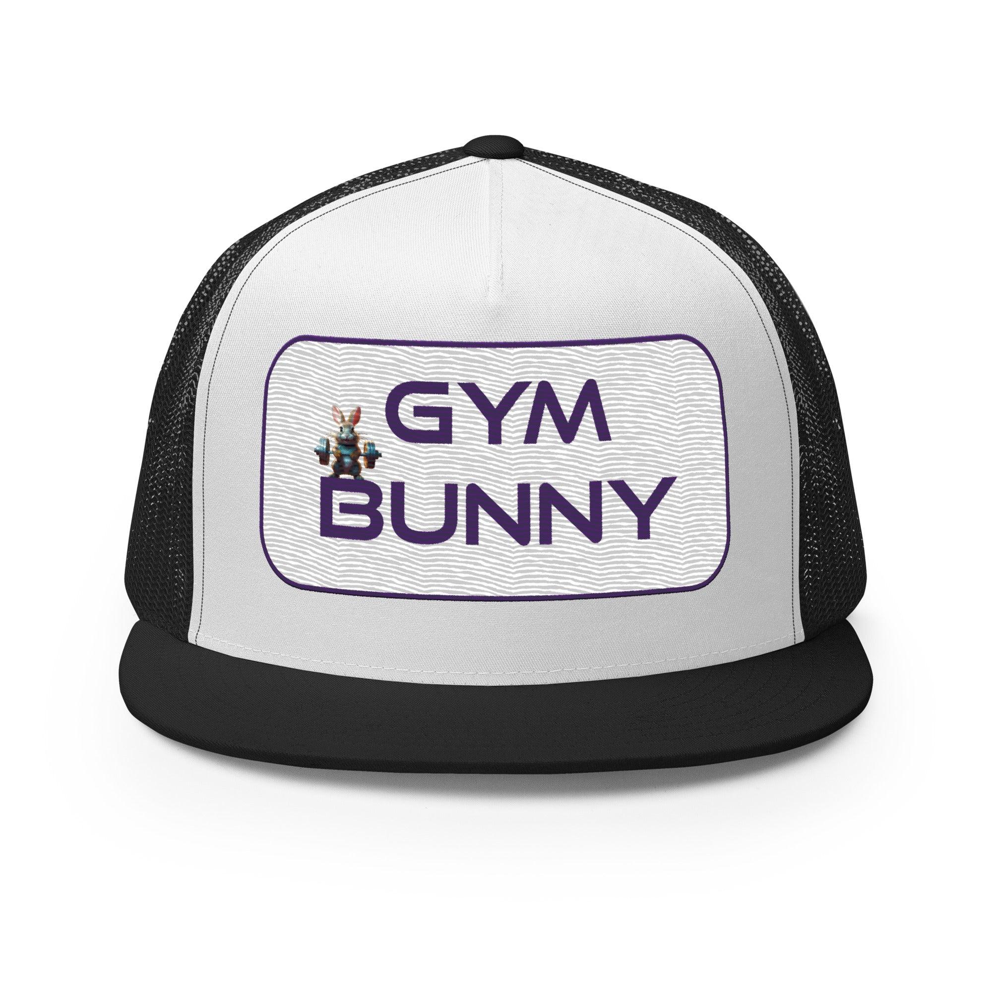 'Gym Bunny' five-panel Trucker Cap - POMA Graphics