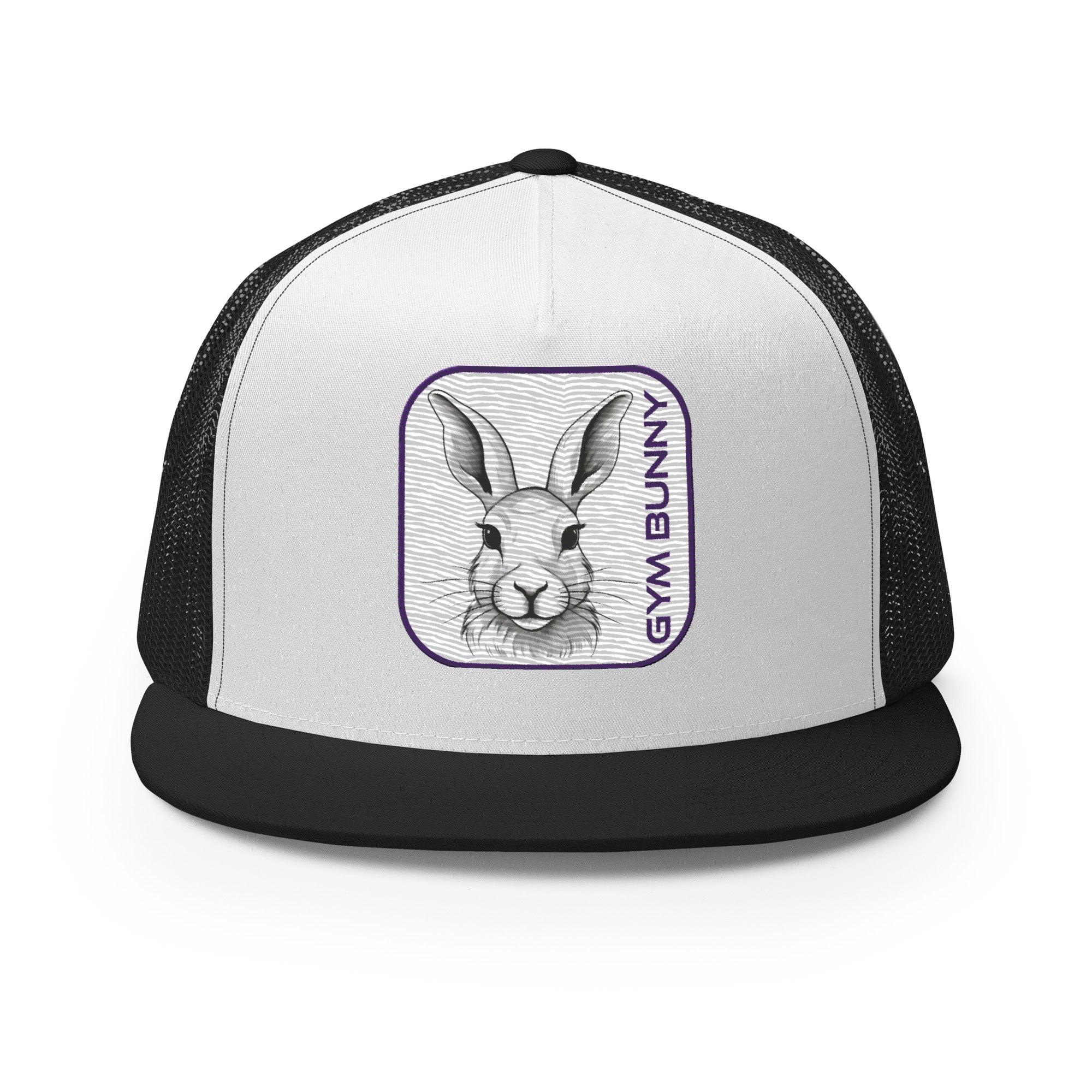 'Gym Bunny' five-panel Trucker Cap - POMA Graphics