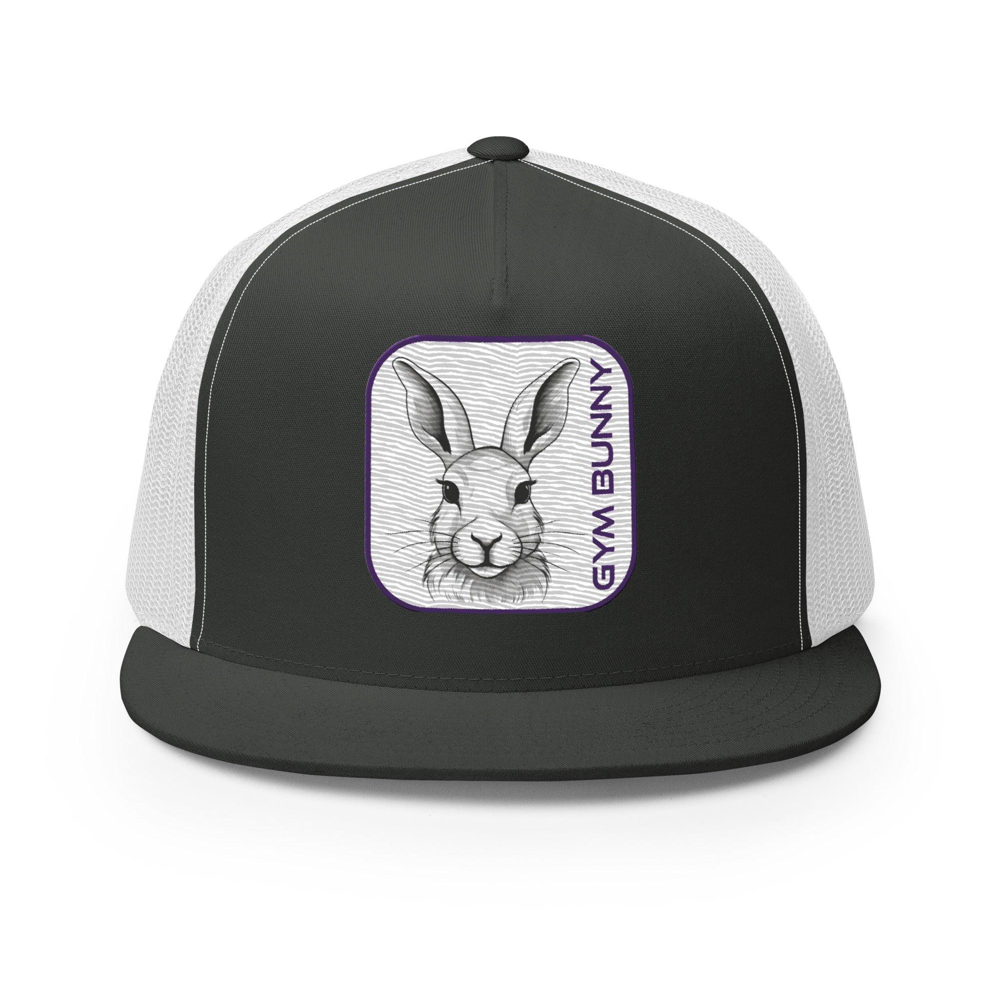 'Gym Bunny' five-panel Trucker Cap - POMA Graphics