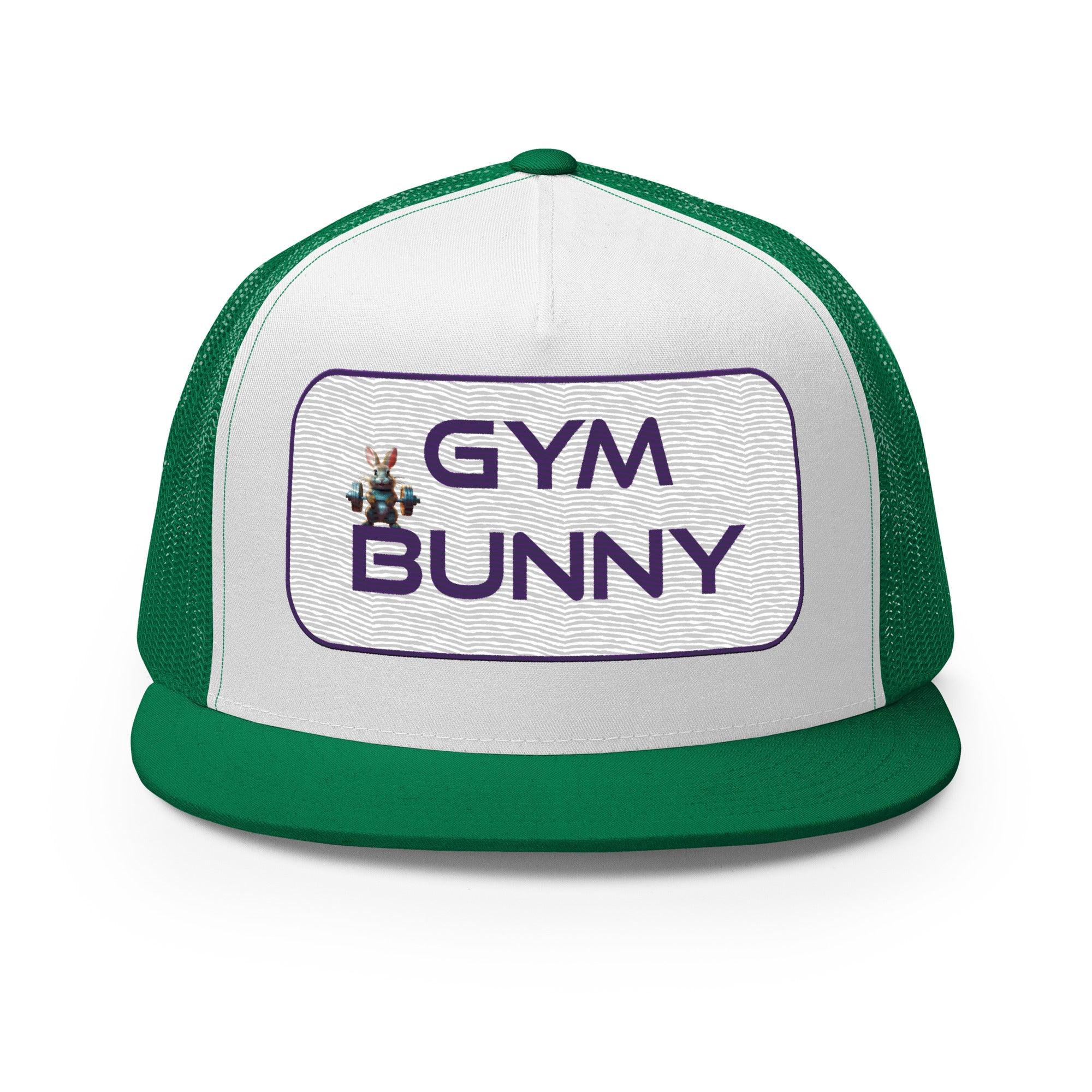 'Gym Bunny' five-panel Trucker Cap - POMA Graphics