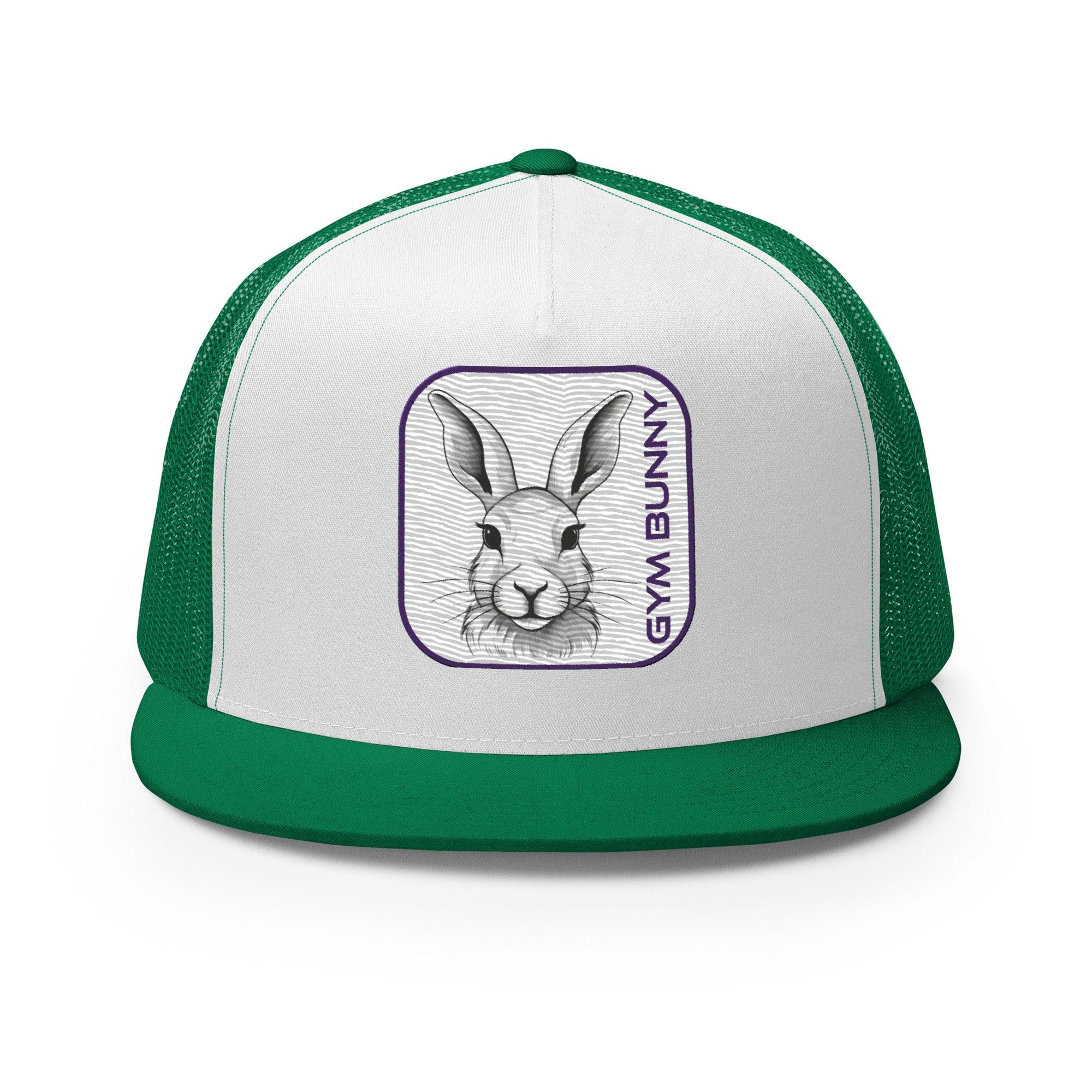 'Gym Bunny' five-panel Trucker Cap - POMA Graphics