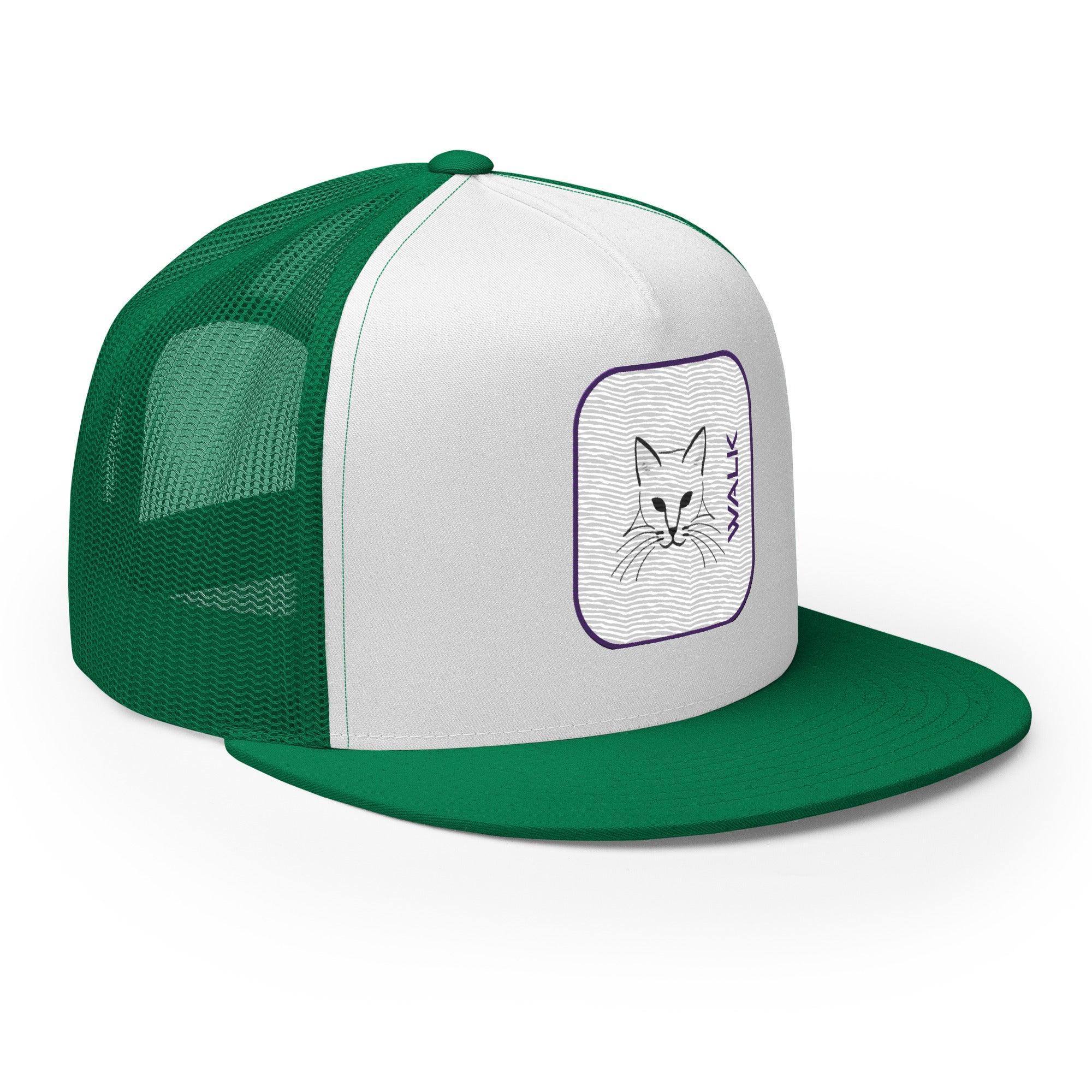 'Cat Walk' five-panel Trucker Cap - POMA Graphics