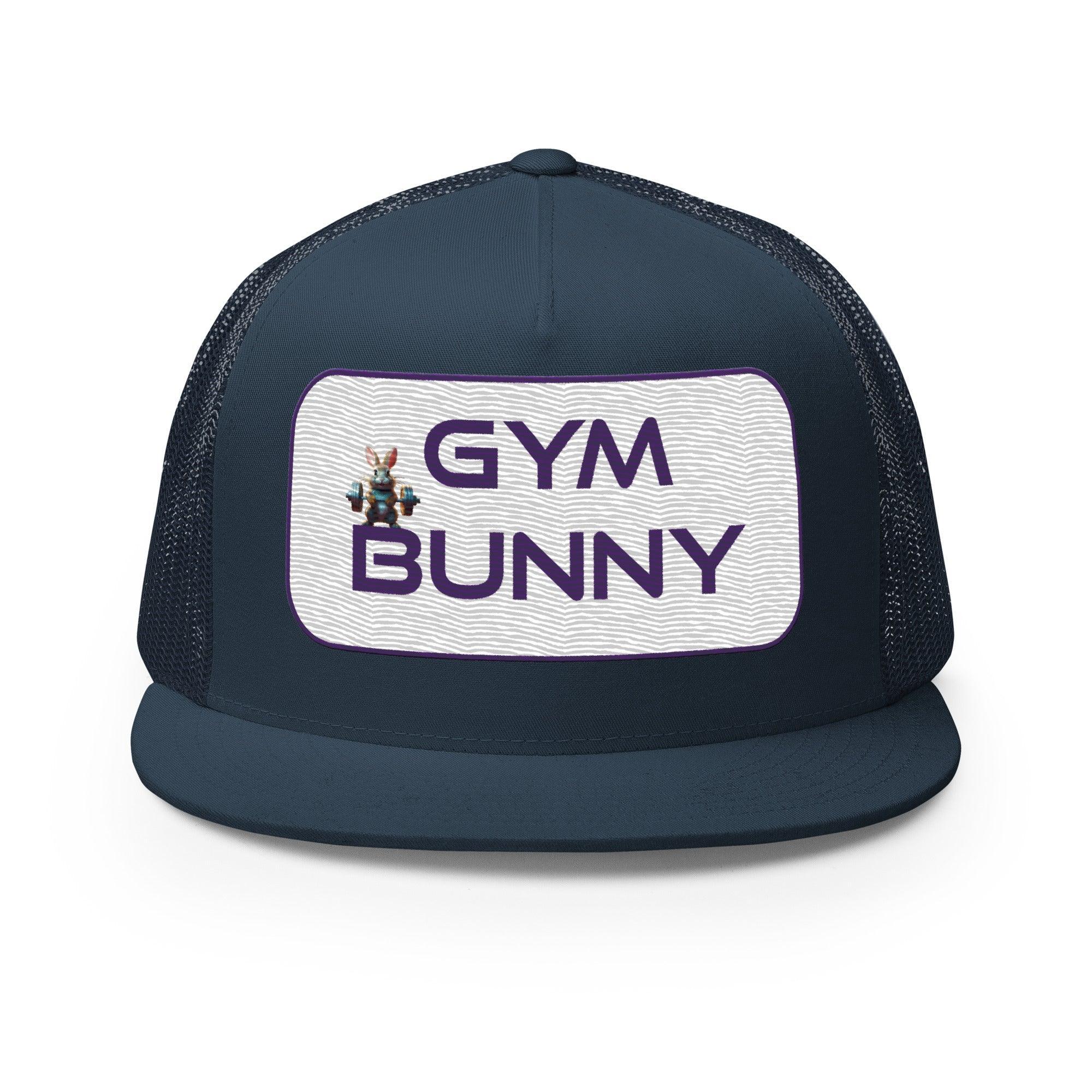 'Gym Bunny' five-panel Trucker Cap - POMA Graphics