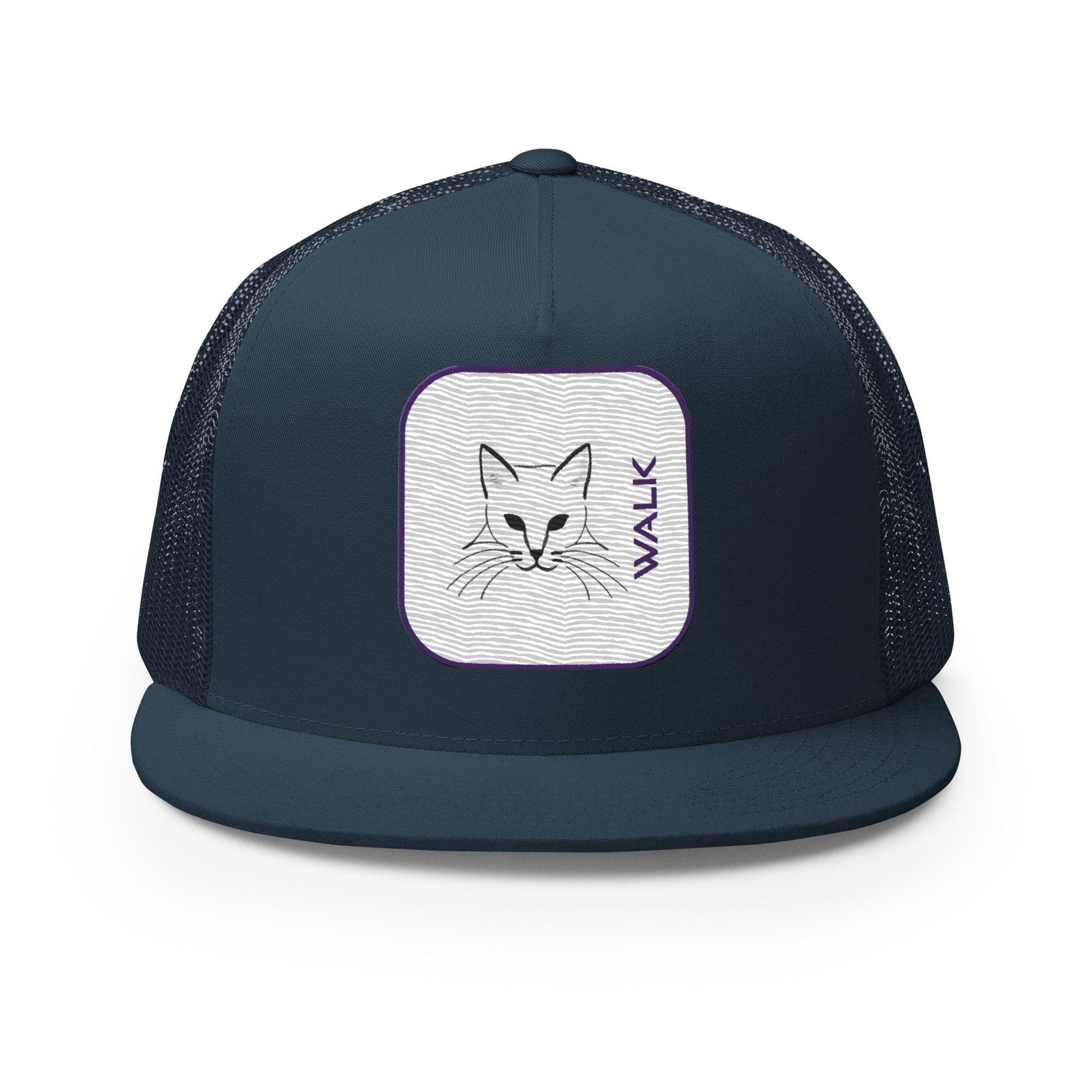 'Cat Walk' five-panel Trucker Cap - POMA Graphics