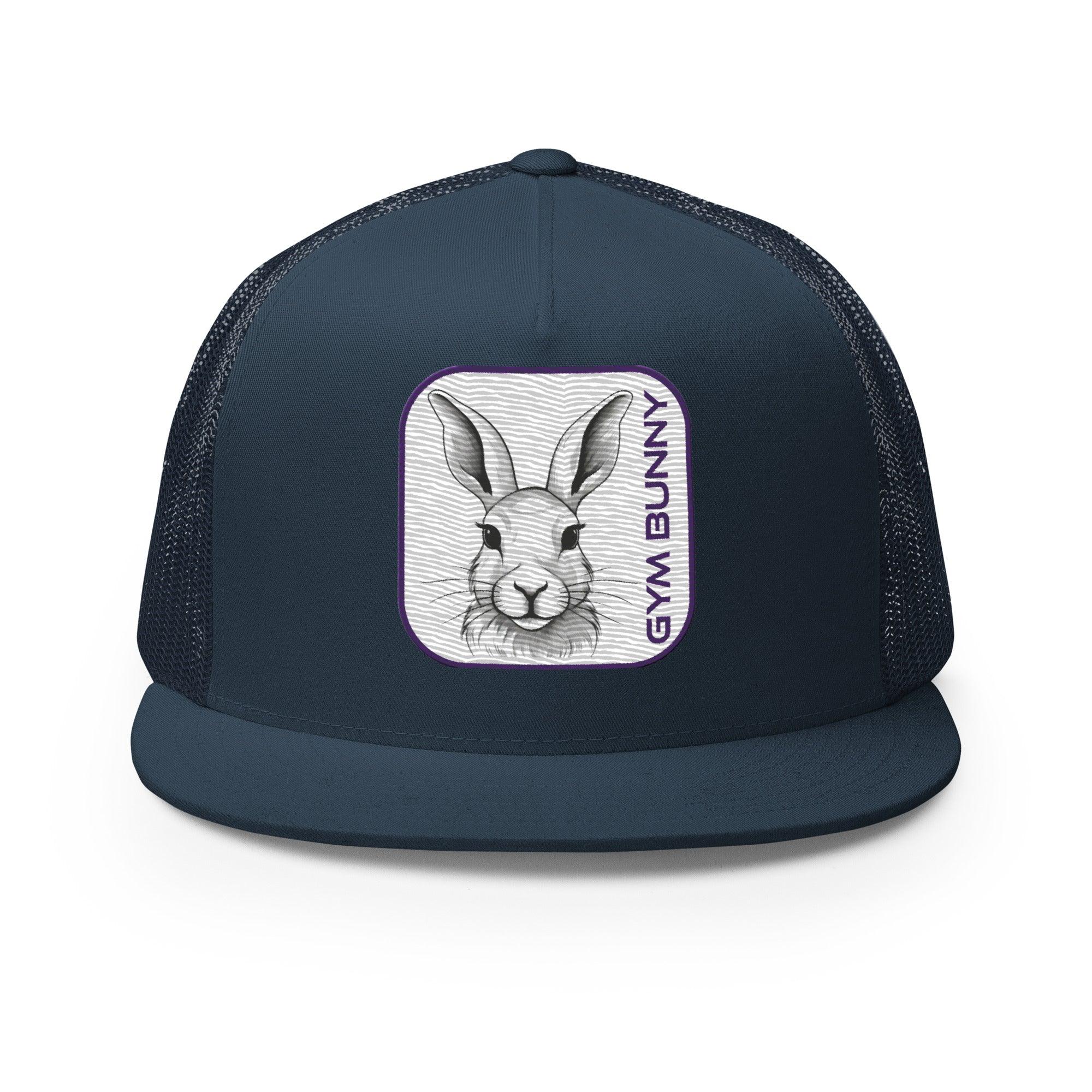 'Gym Bunny' five-panel Trucker Cap - POMA Graphics