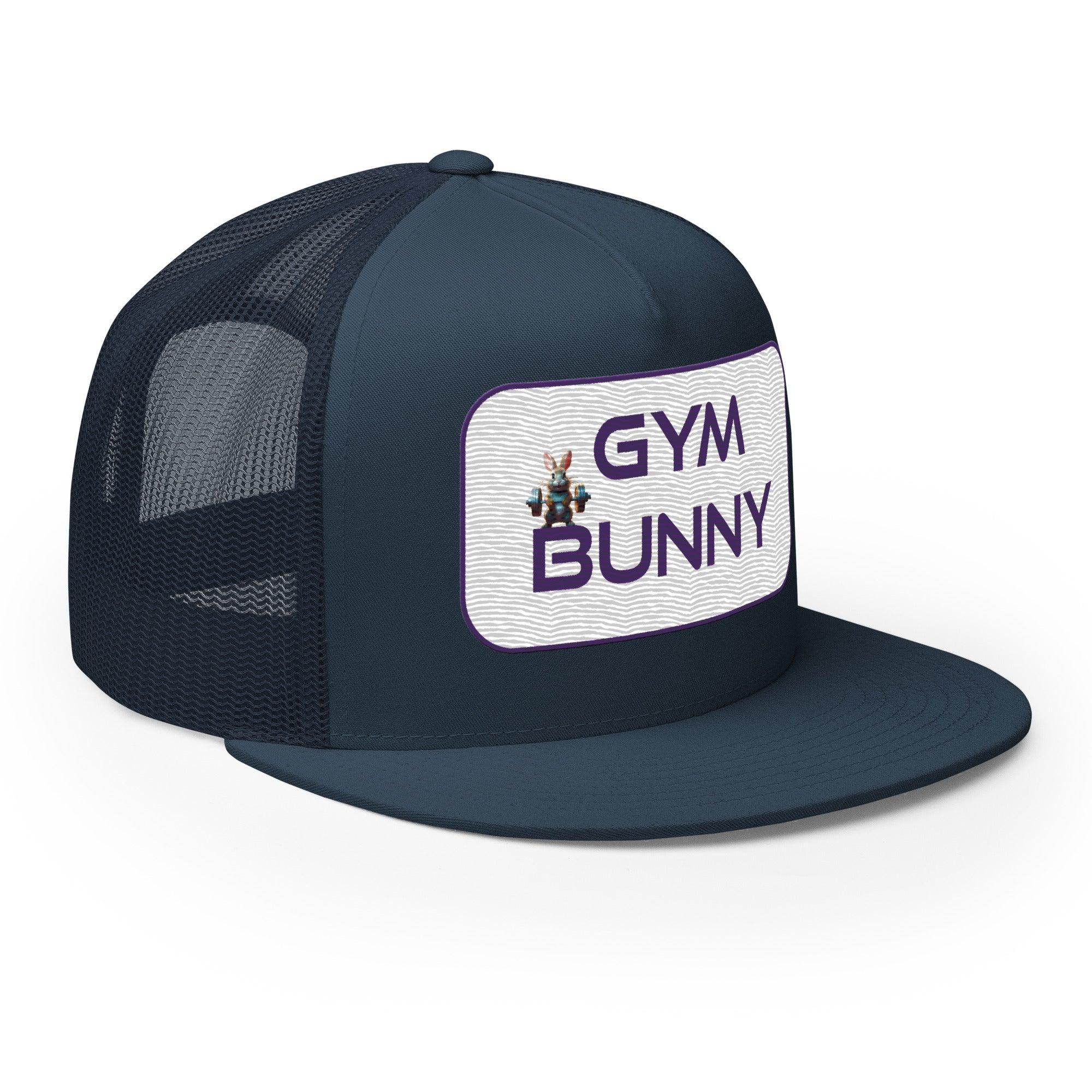 'Gym Bunny' five-panel Trucker Cap - POMA Graphics