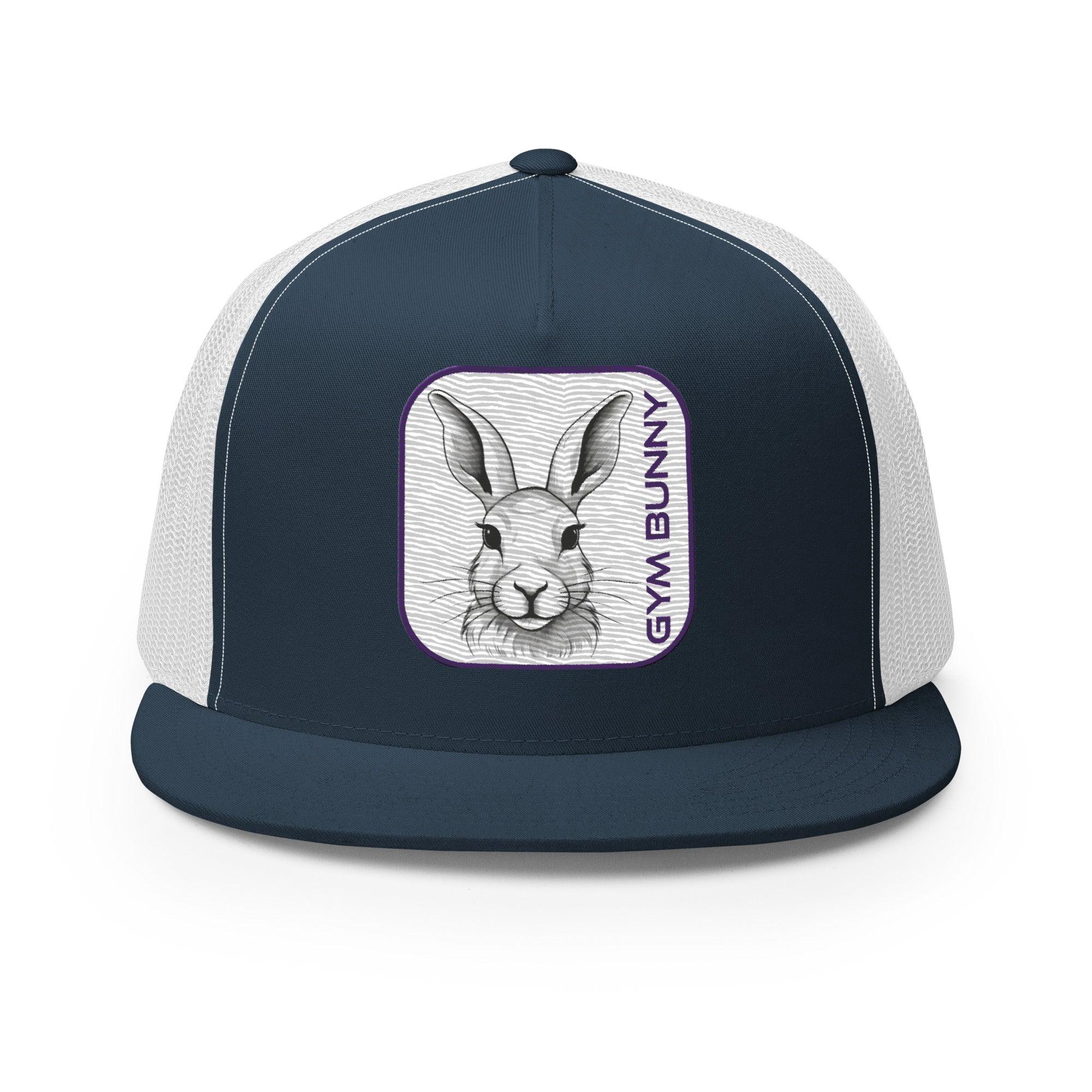 'Gym Bunny' five-panel Trucker Cap - POMA Graphics