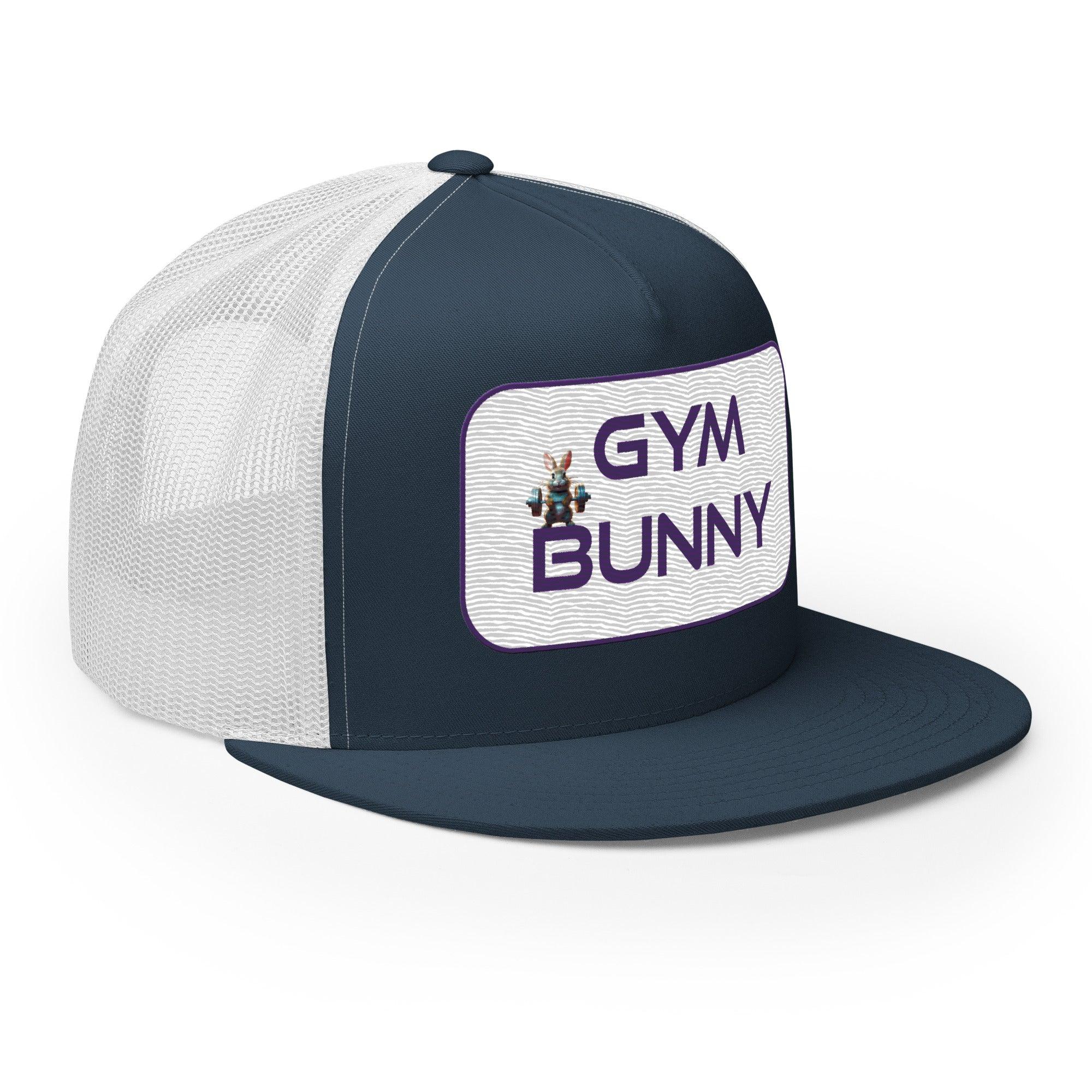 'Gym Bunny' five-panel Trucker Cap - POMA Graphics