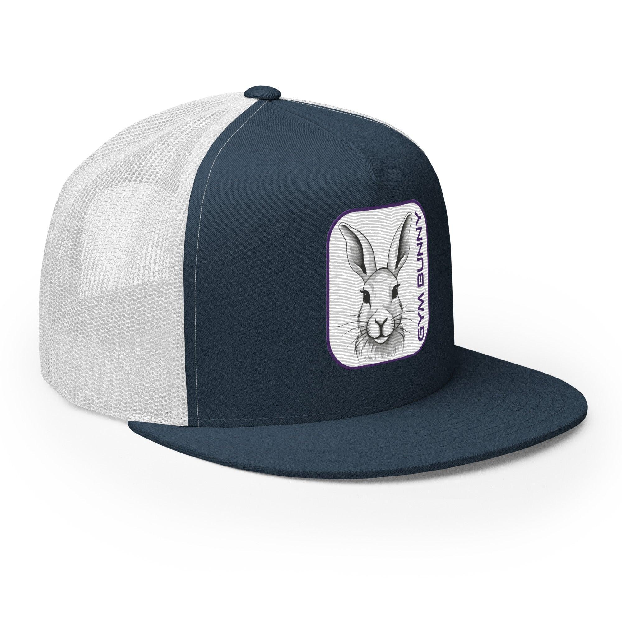 'Gym Bunny' five-panel Trucker Cap - POMA Graphics