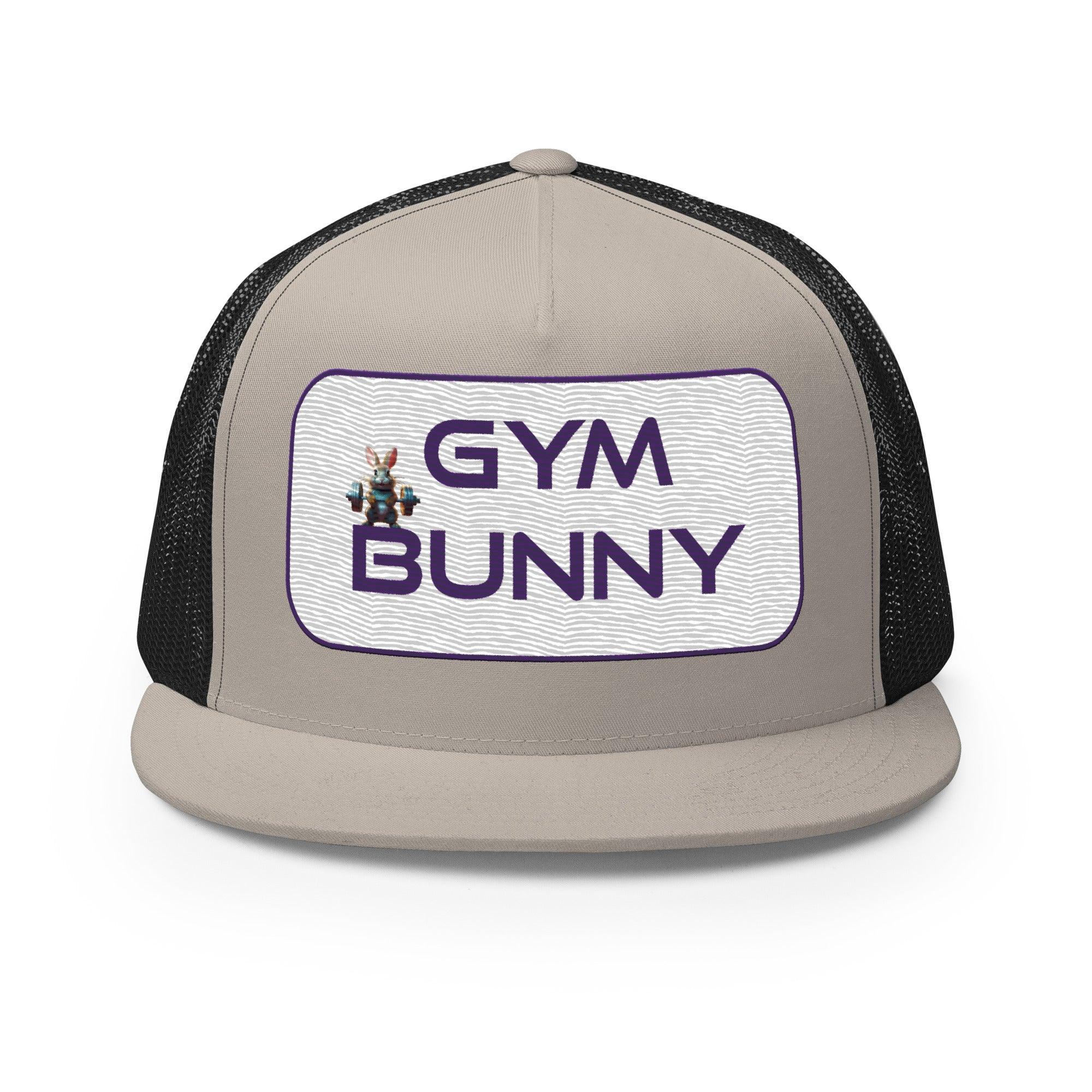 'Gym Bunny' five-panel Trucker Cap - POMA Graphics