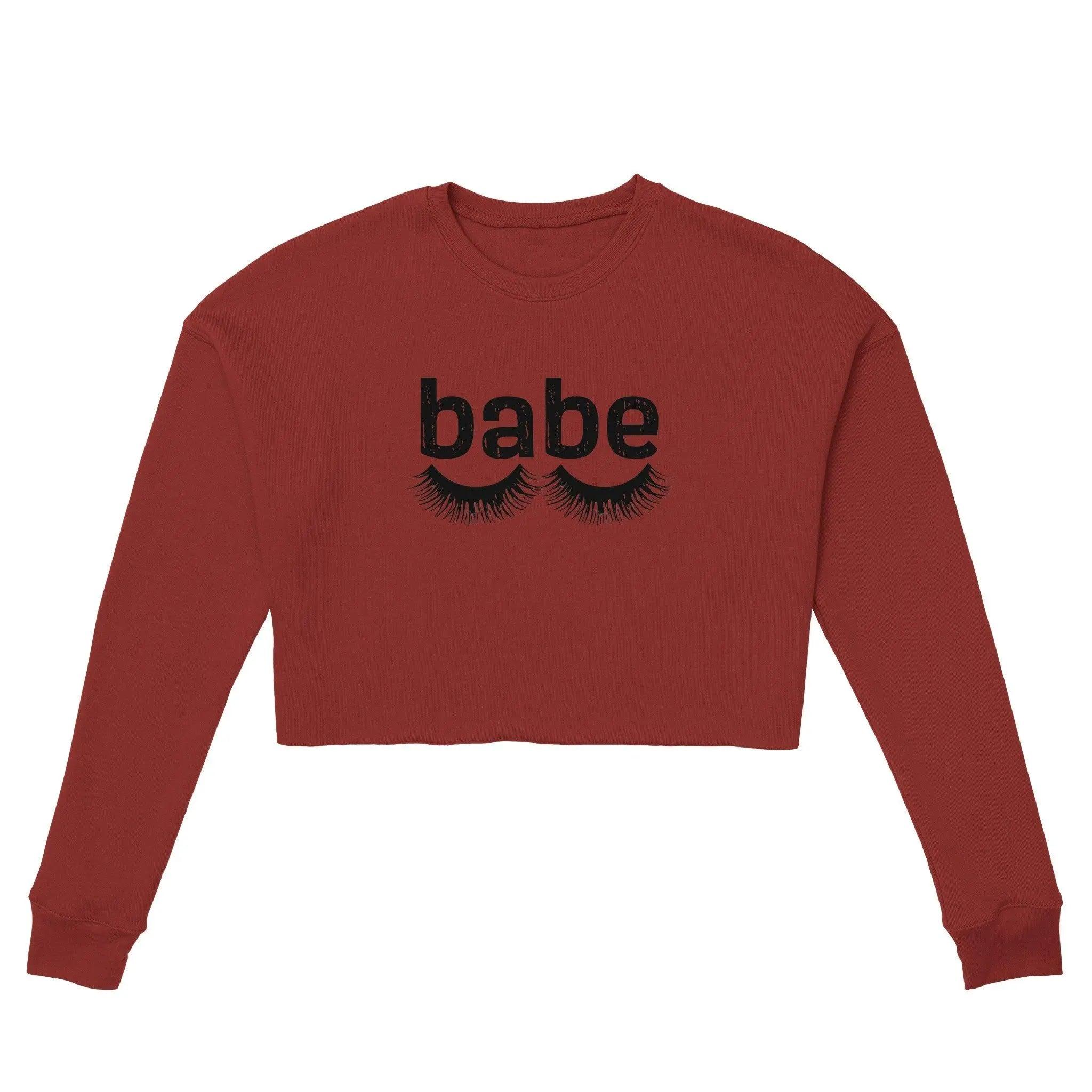 'babe' Cropped Sweatshirt - POMA