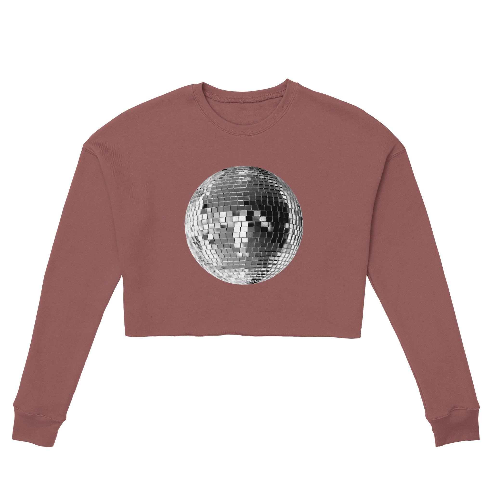 'Disco Ball' Cropped Sweatshirt - POMA