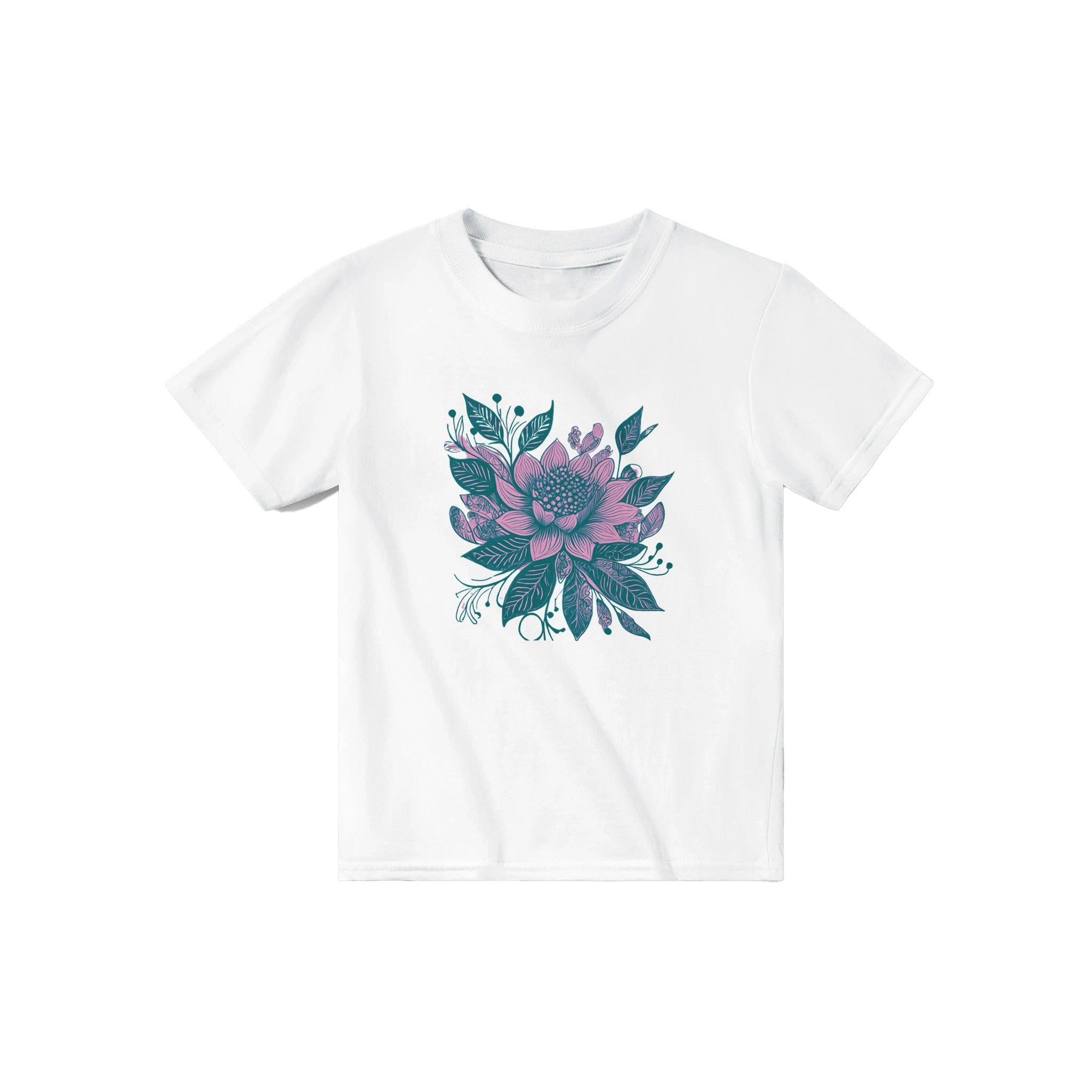 'Floral Pink' Baby Tee - POMA