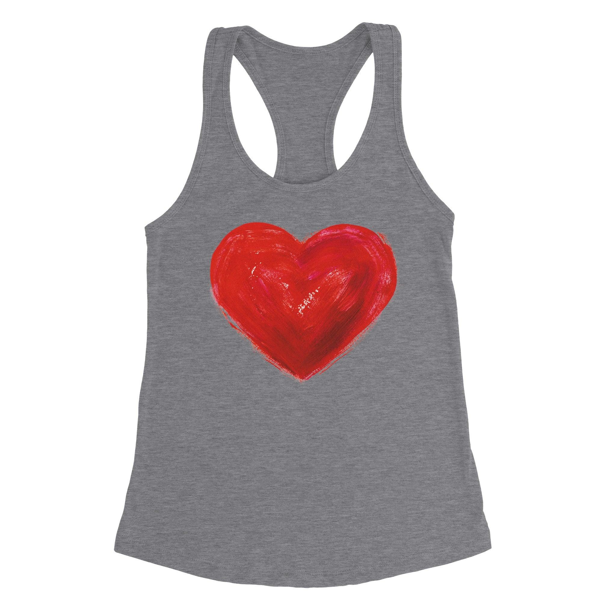 'Heart Bright Red' Racerback Tank - POMA