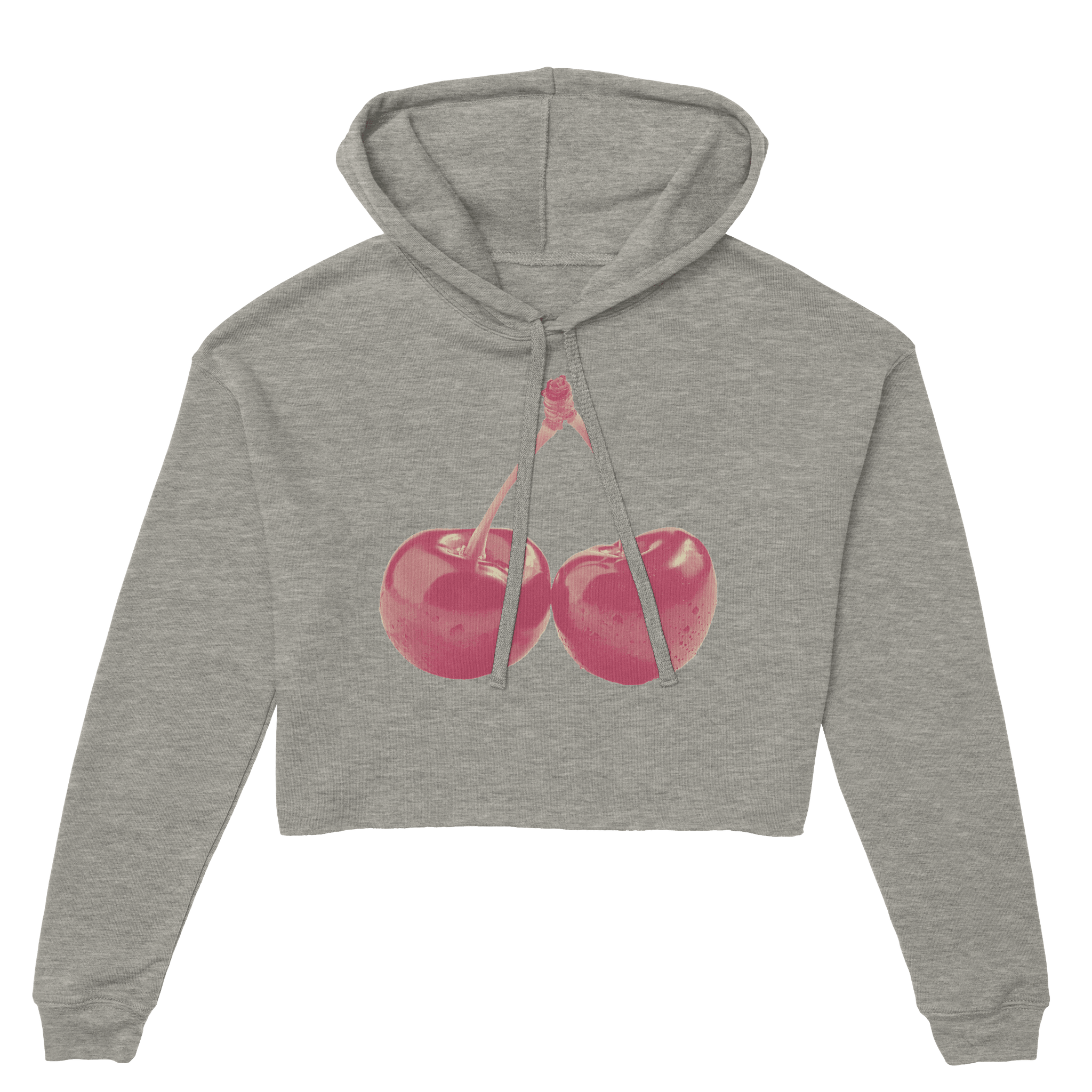 'Cherry Red' Cropped Hoodie - POMA