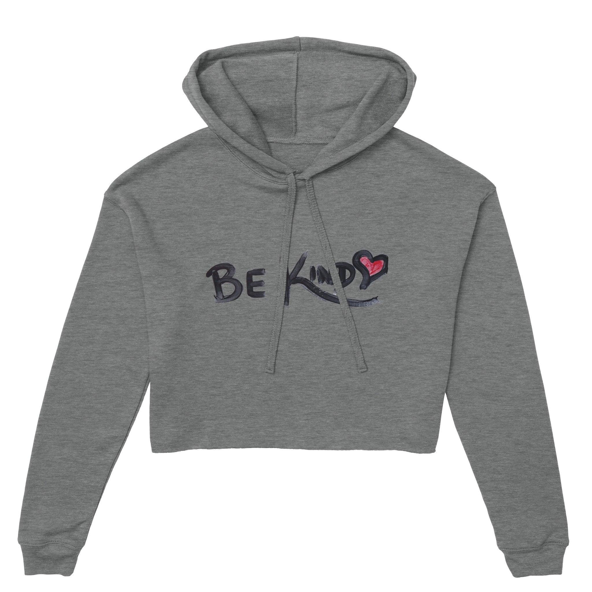 'Be Kind' Cropped Hoodie - POMA