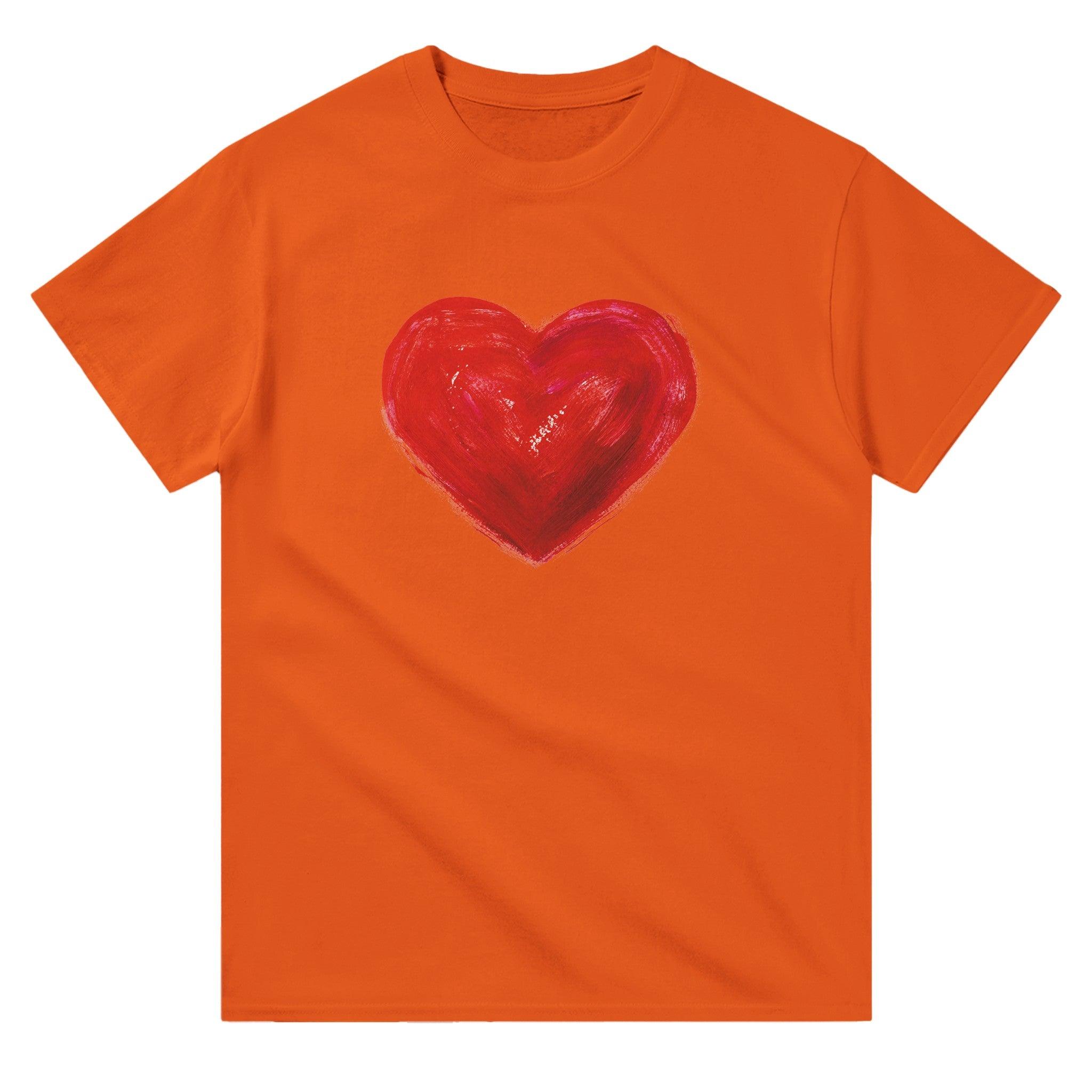 'Heart Bright Red' Boyfriend T-shirt - POMA