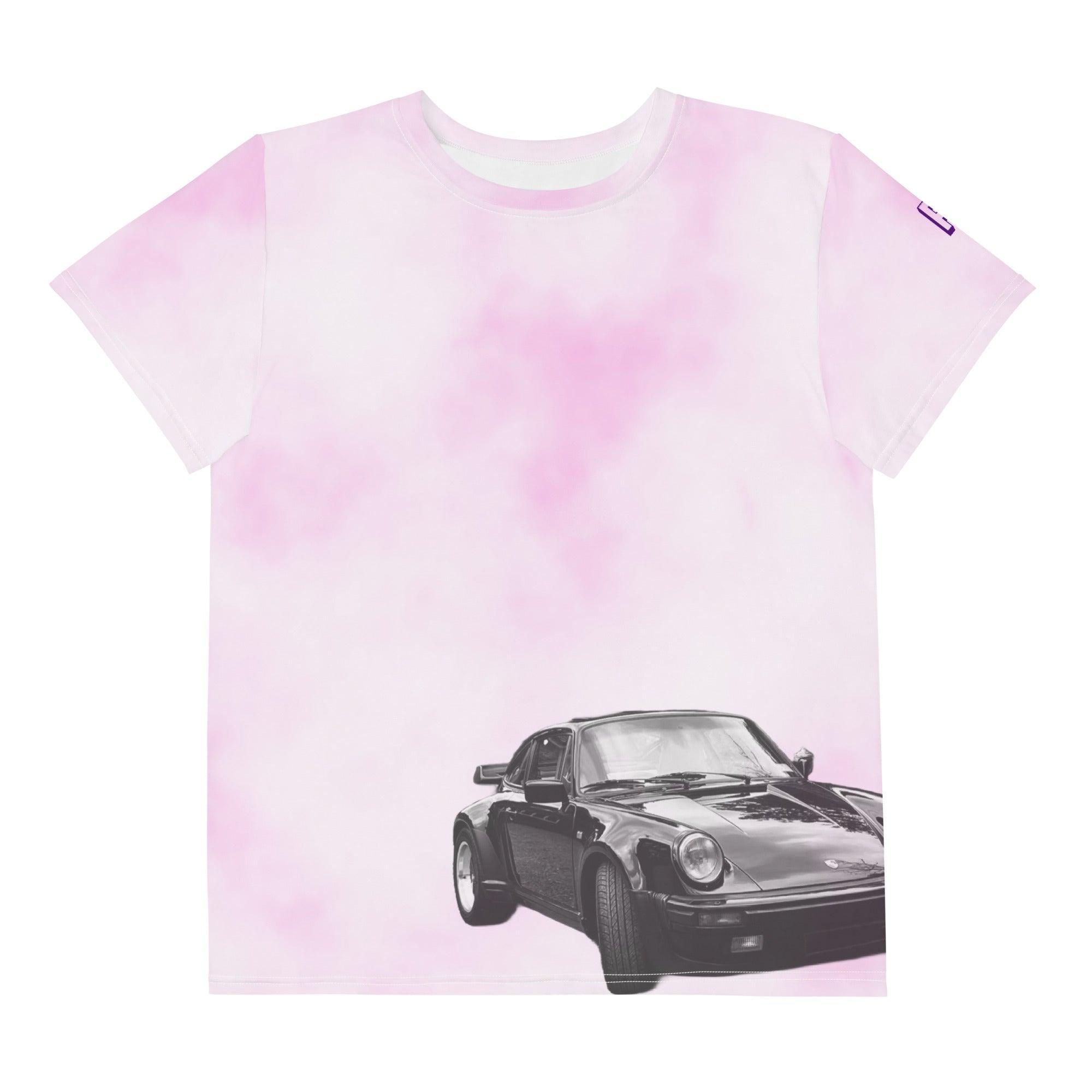 '80's Porsche' Tie-Dye Baby Tee - All Over Print - POMA Graphics