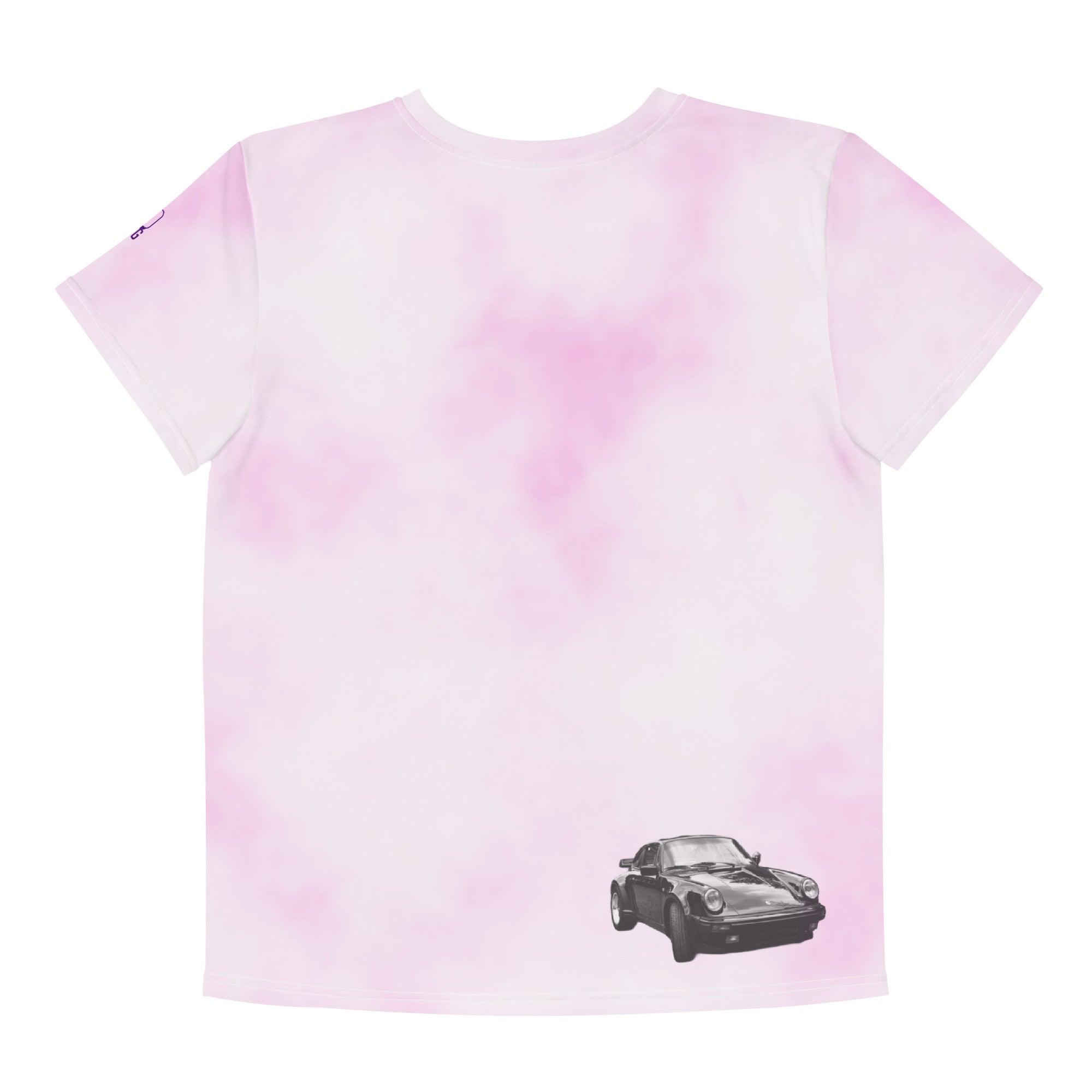 '80's Porsche' Tie-Dye Baby Tee - All Over Print - POMA Graphics