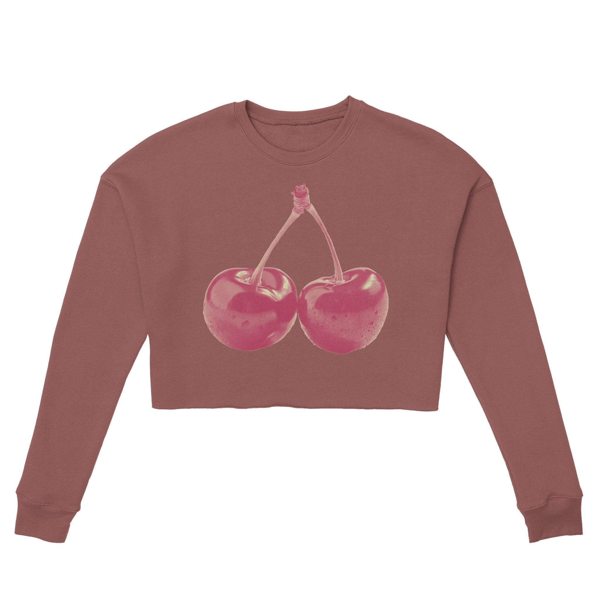 'Cherry Red' Cropped Sweatshirt - POMA