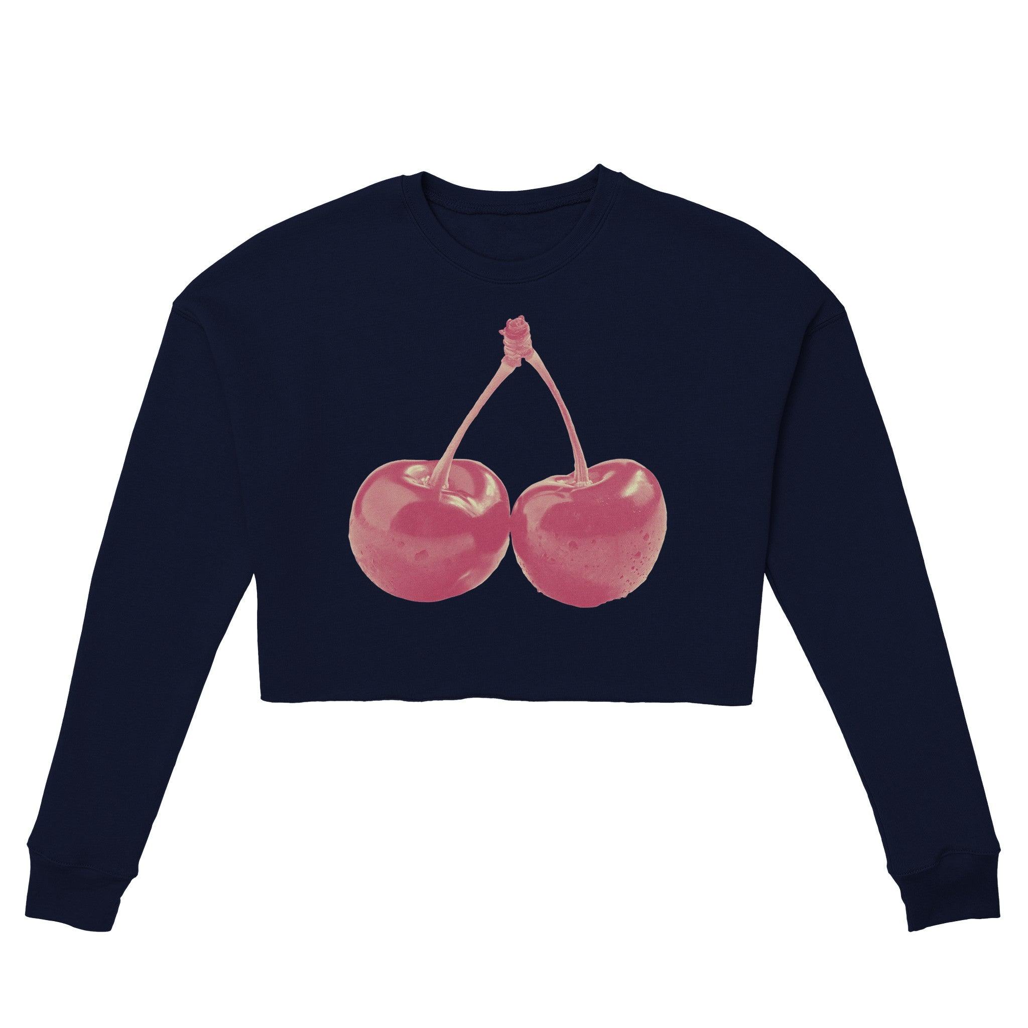 'Cherry Red' Cropped Sweatshirt - POMA