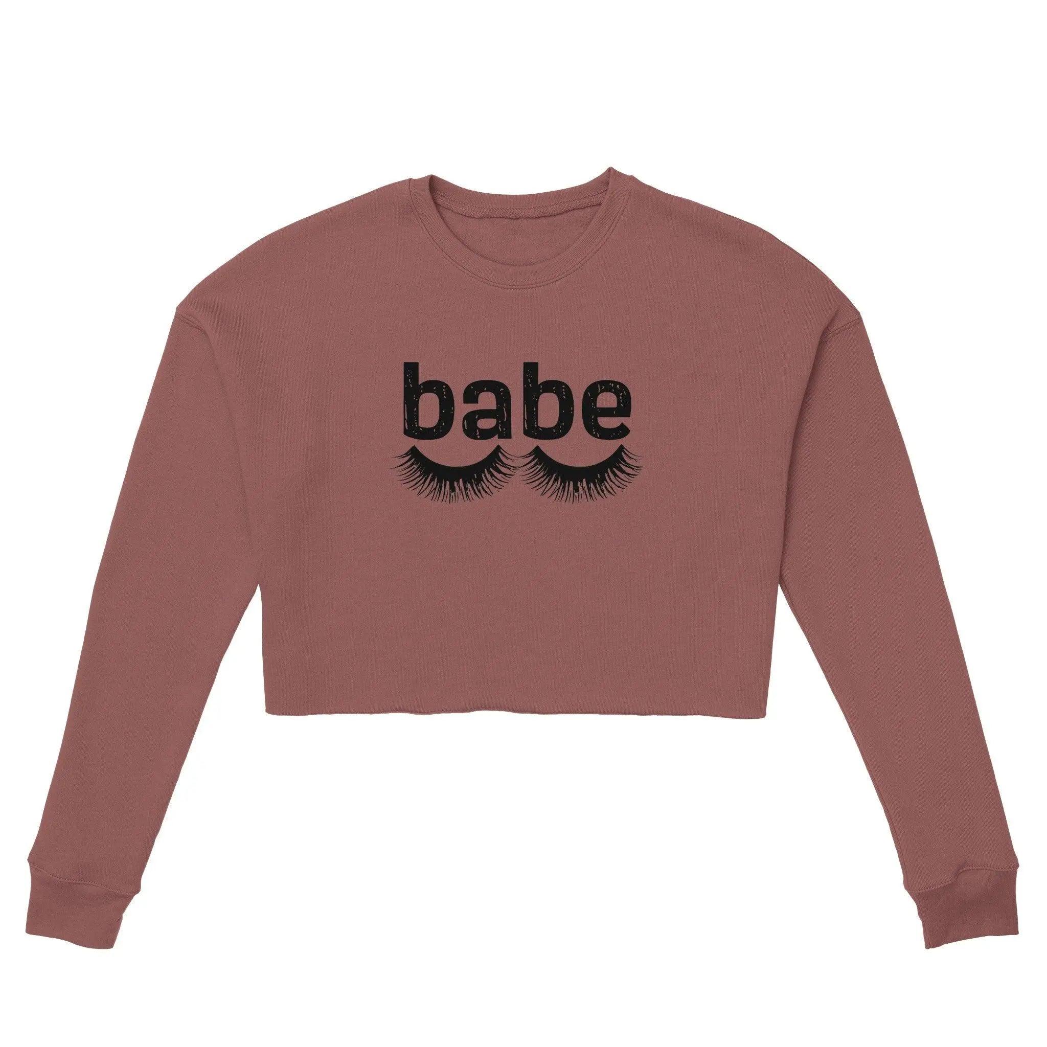 'babe' Cropped Sweatshirt - POMA