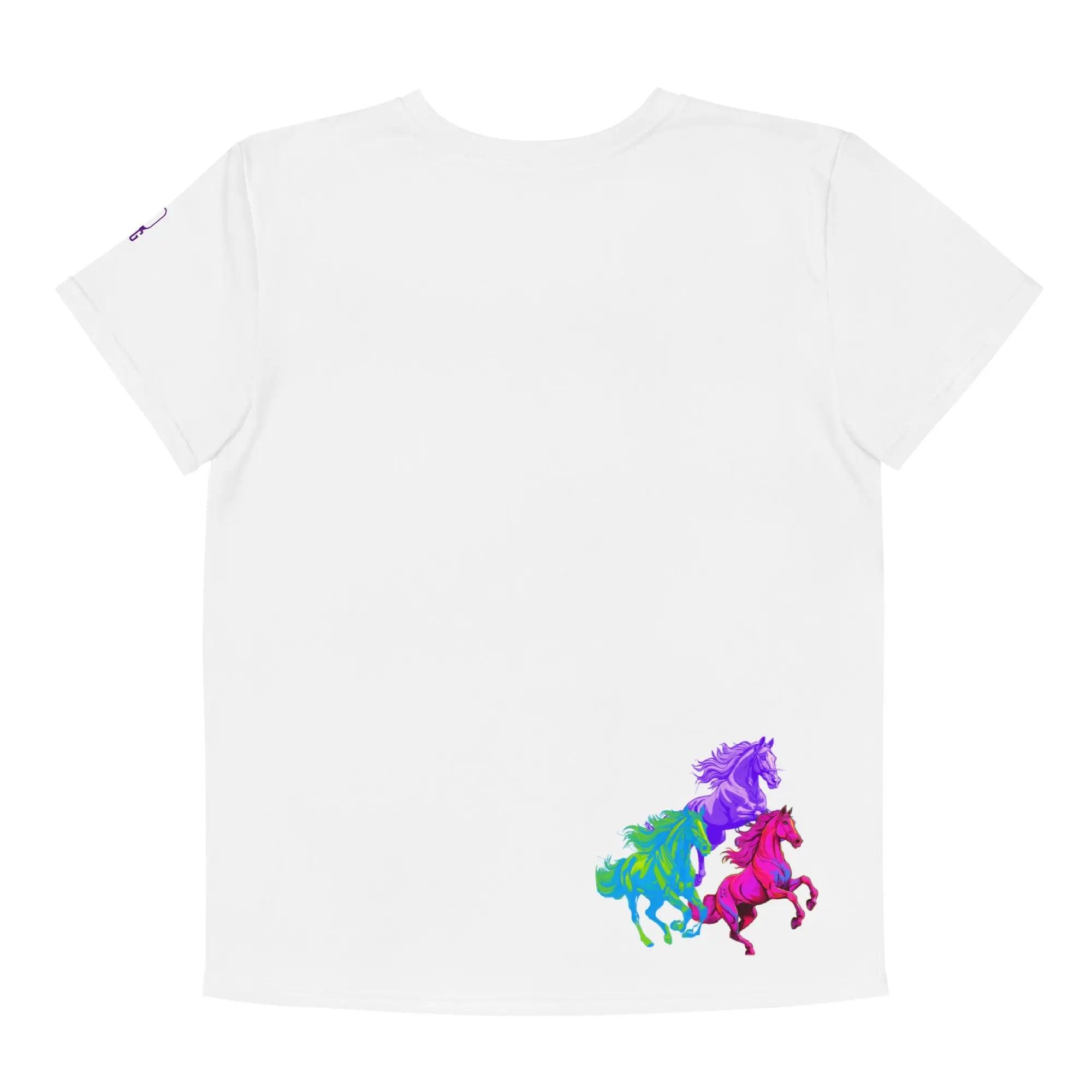 'Prancing Horses' Baby Tee - All Over Print - POMA Graphics