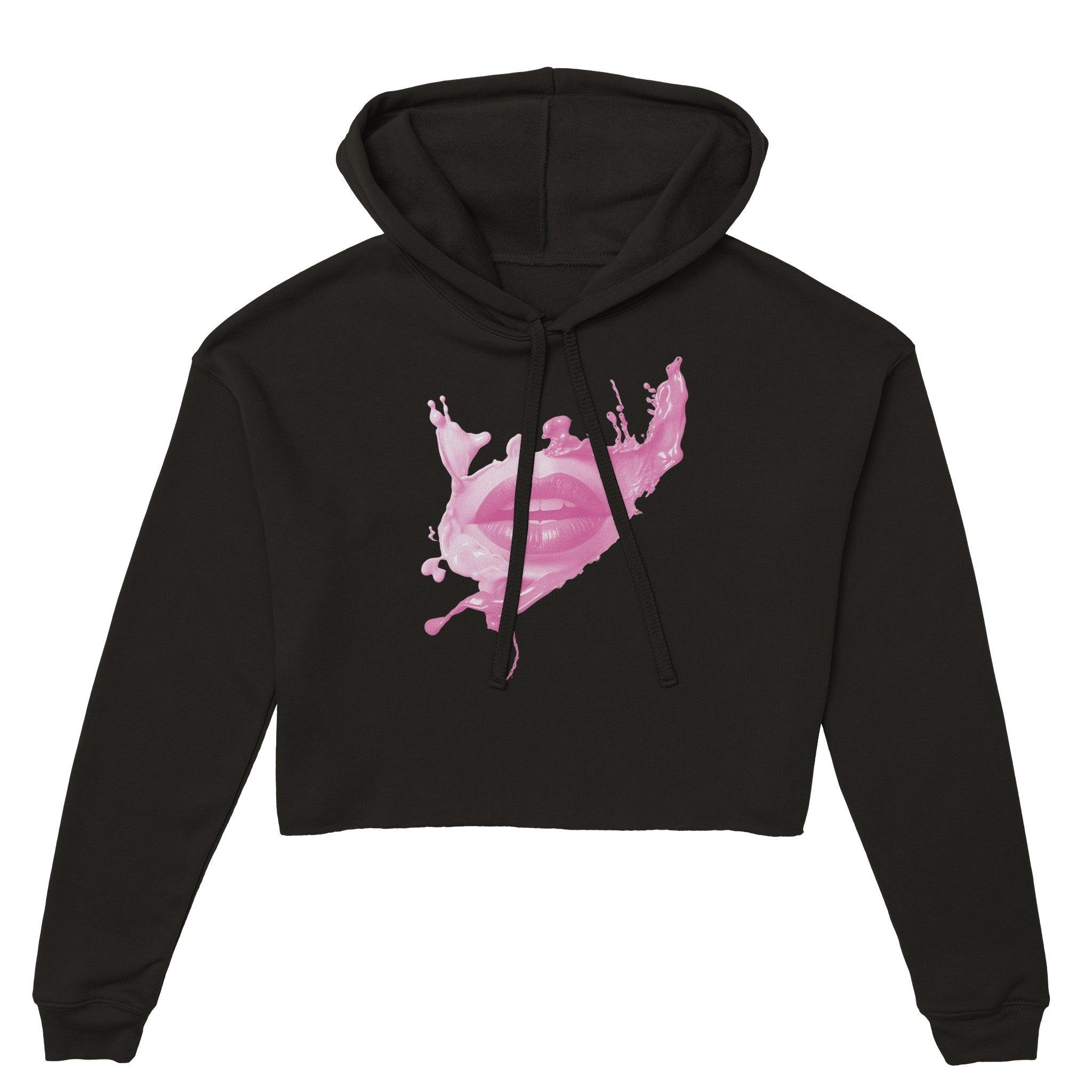 'Kiss Me' Cropped Hoodie - POMA